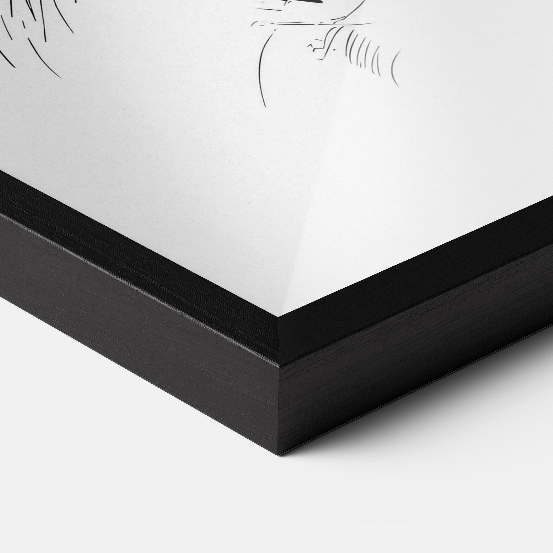 Plakat w Ramie Rabbit Looking mockup 3