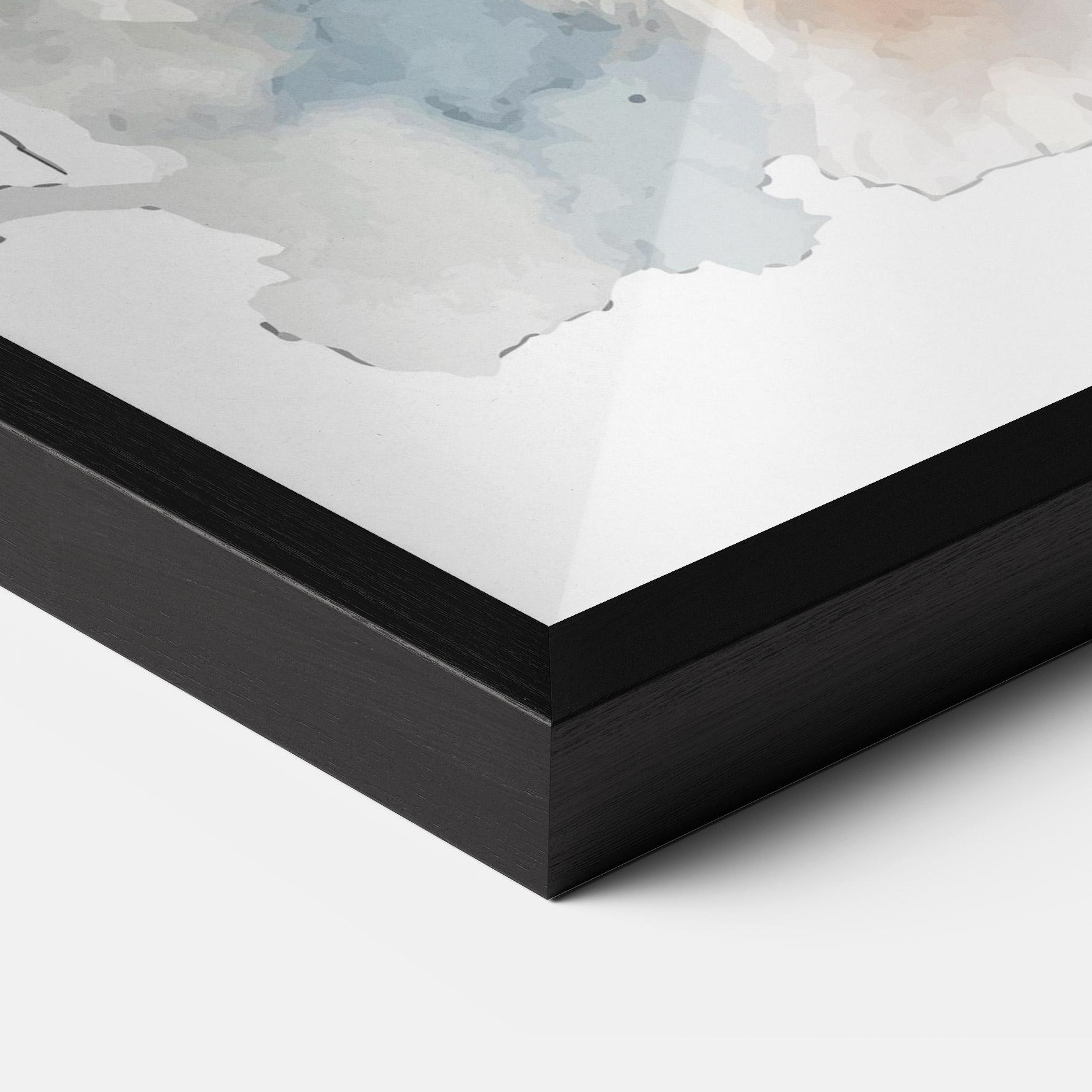 Plakat w Ramie Watercolor Cute Bunny mockup 3