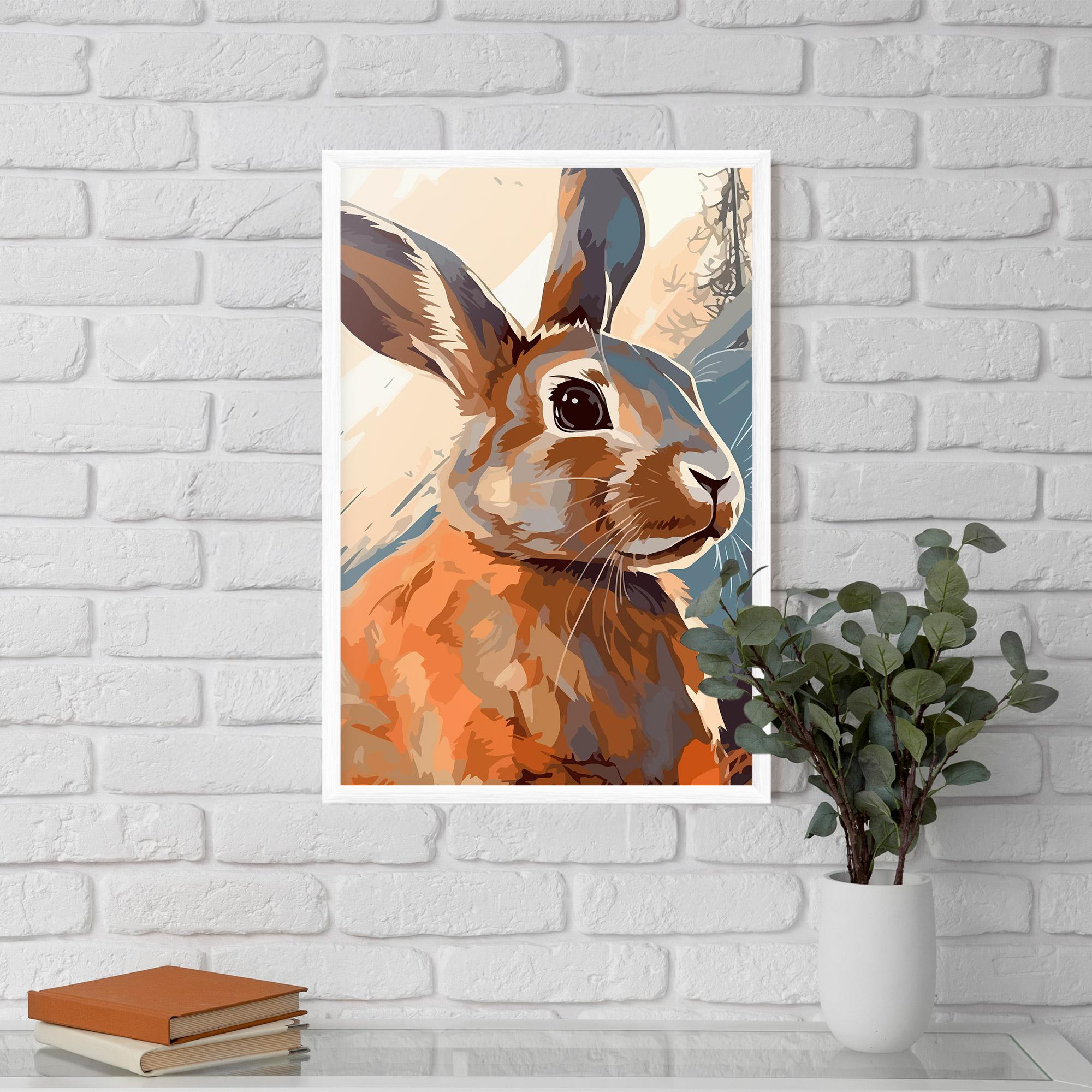 Plakat w Ramie Anime Rabbit mockup 5