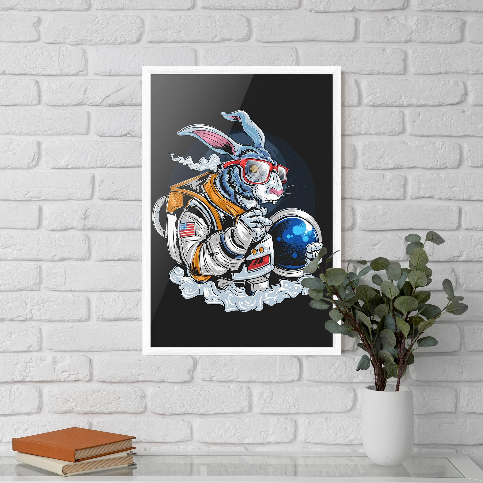 Plakat w Ramie Moon Bunny mockup 5