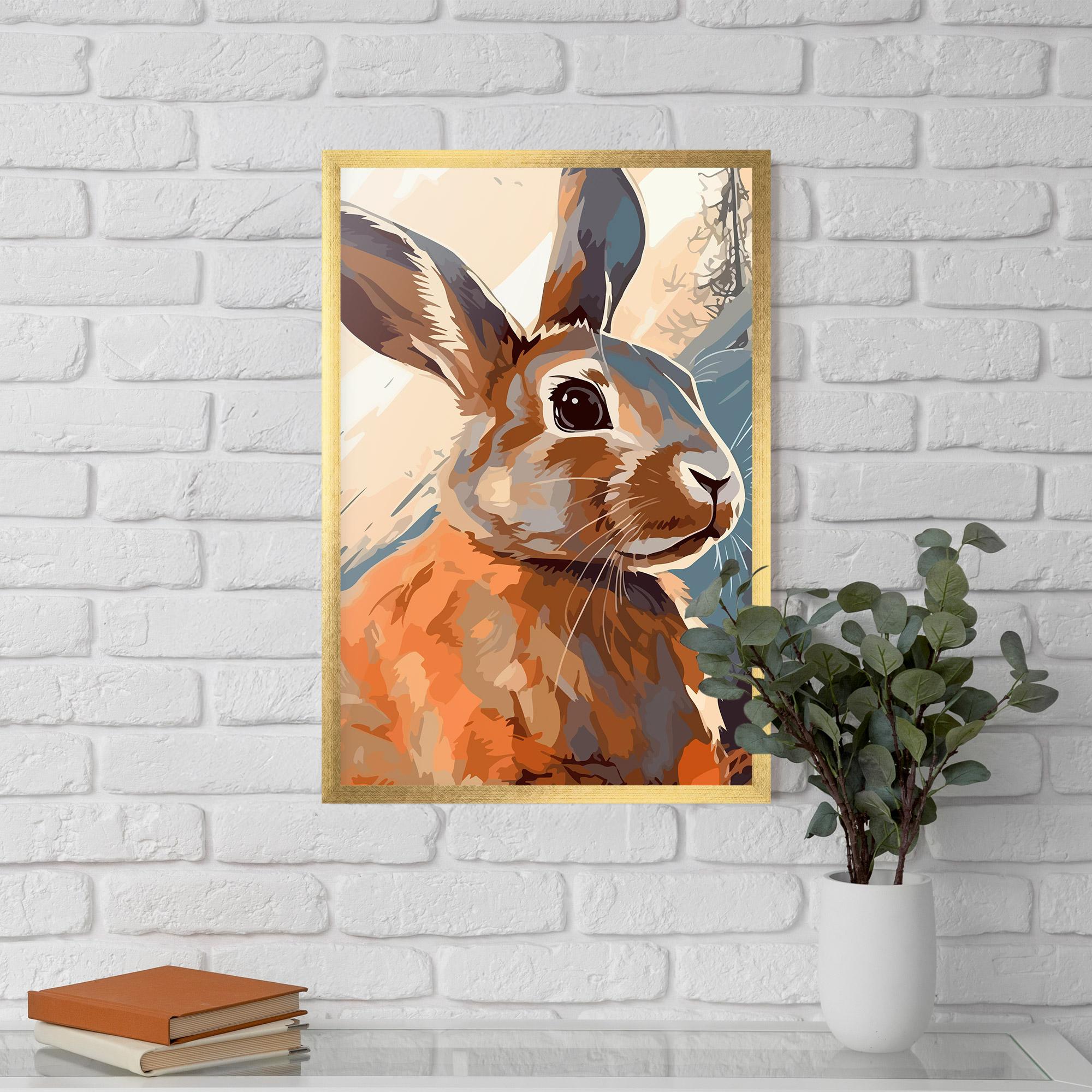 Plakat w Ramie Anime Rabbit mockup 5