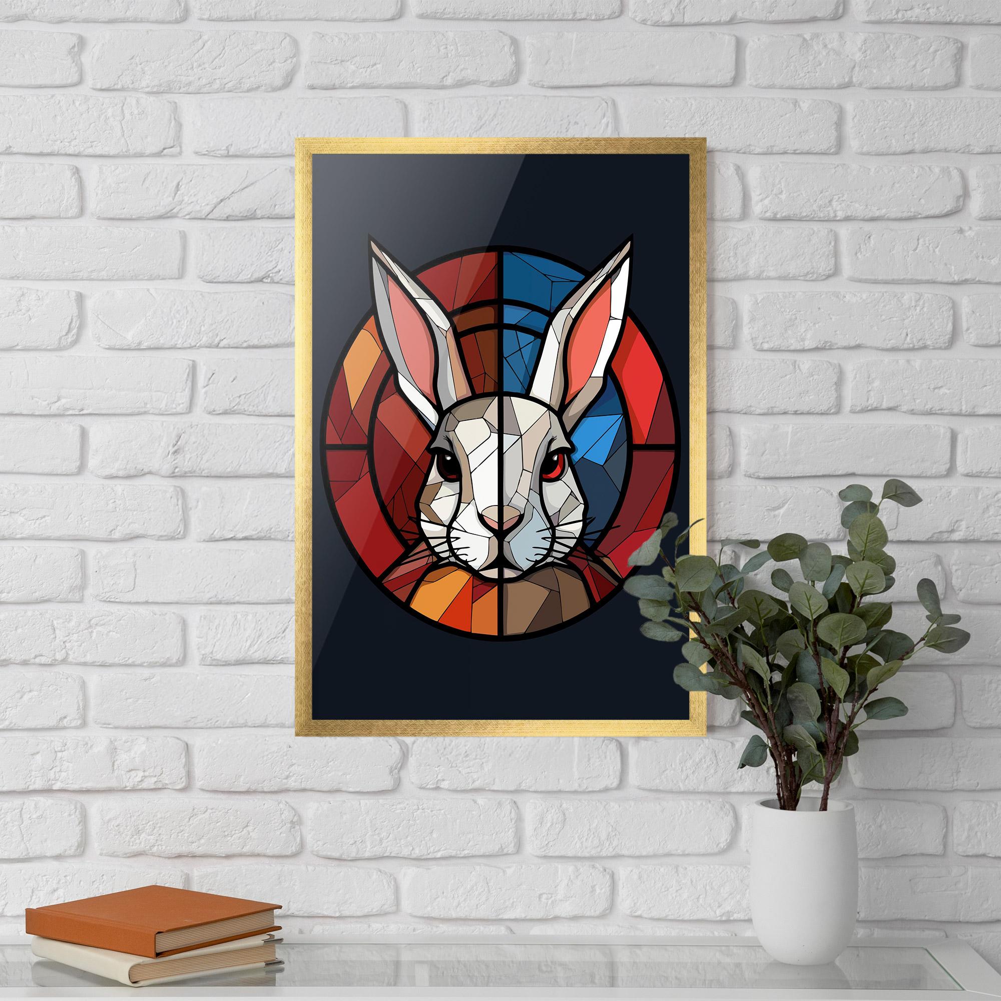 Plakat w Ramie Bunny mockup 5