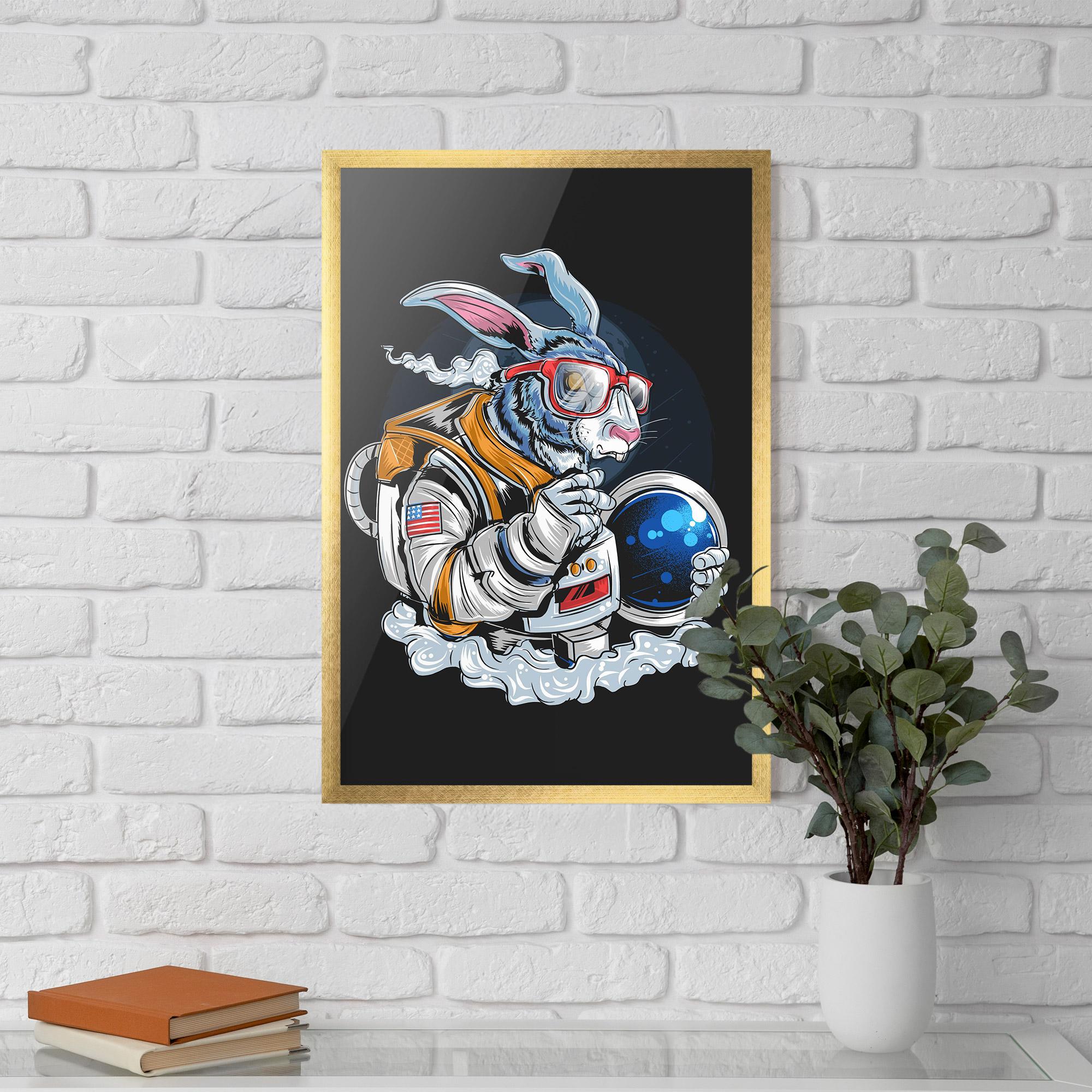 Plakat w Ramie Moon Bunny mockup 5