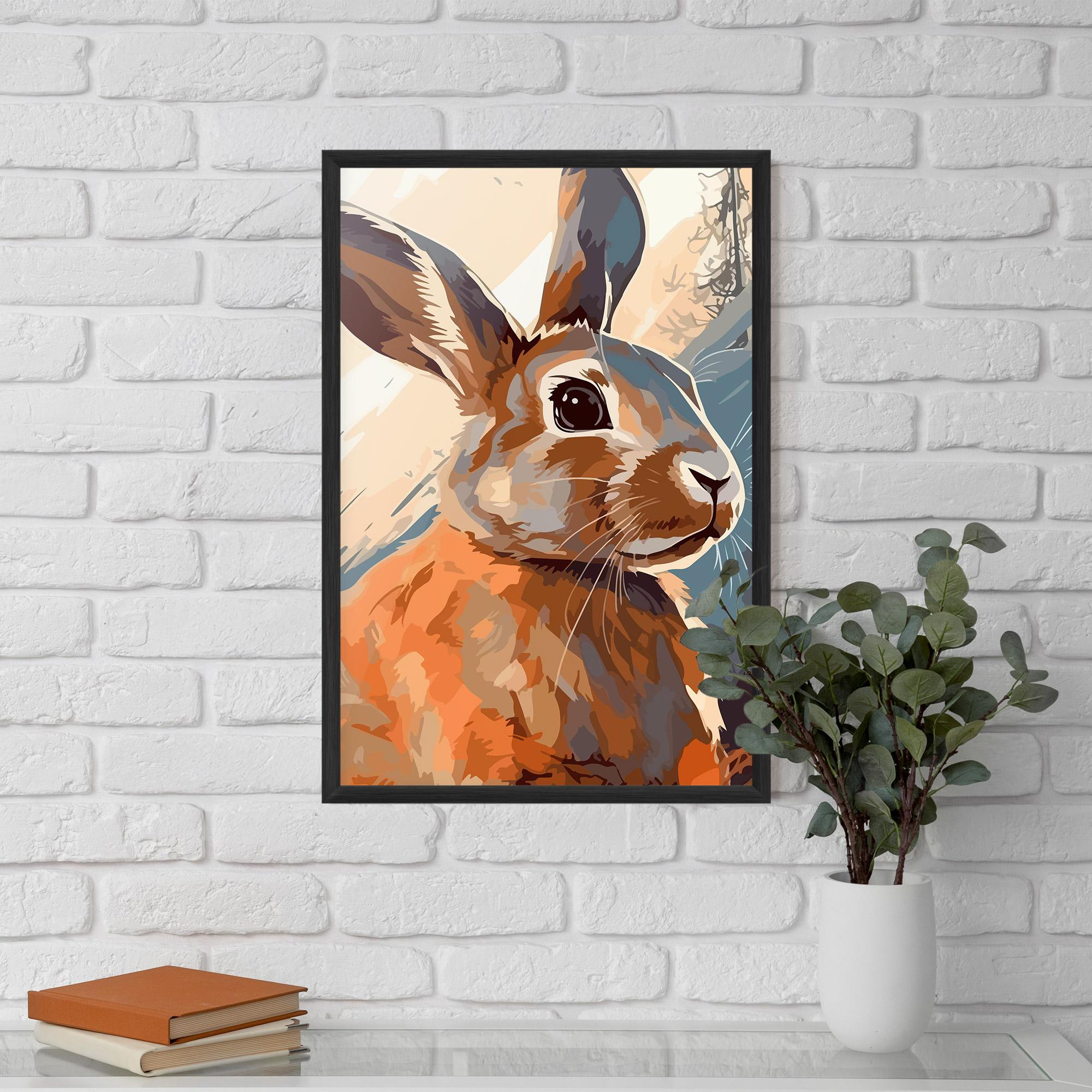 Plakat w Ramie Anime Rabbit mockup 5
