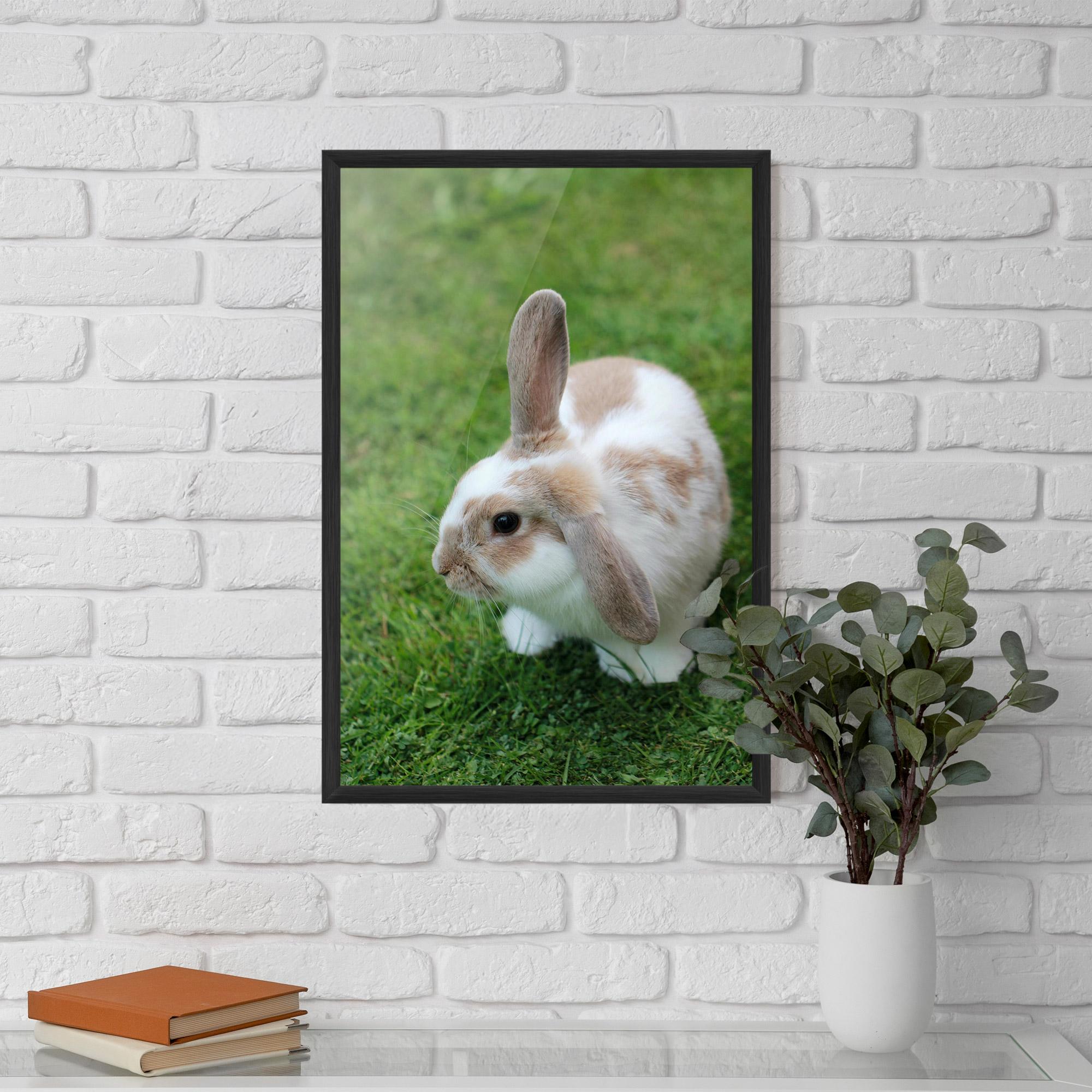 Plakat w Ramie Light Orange Bunny mockup 5