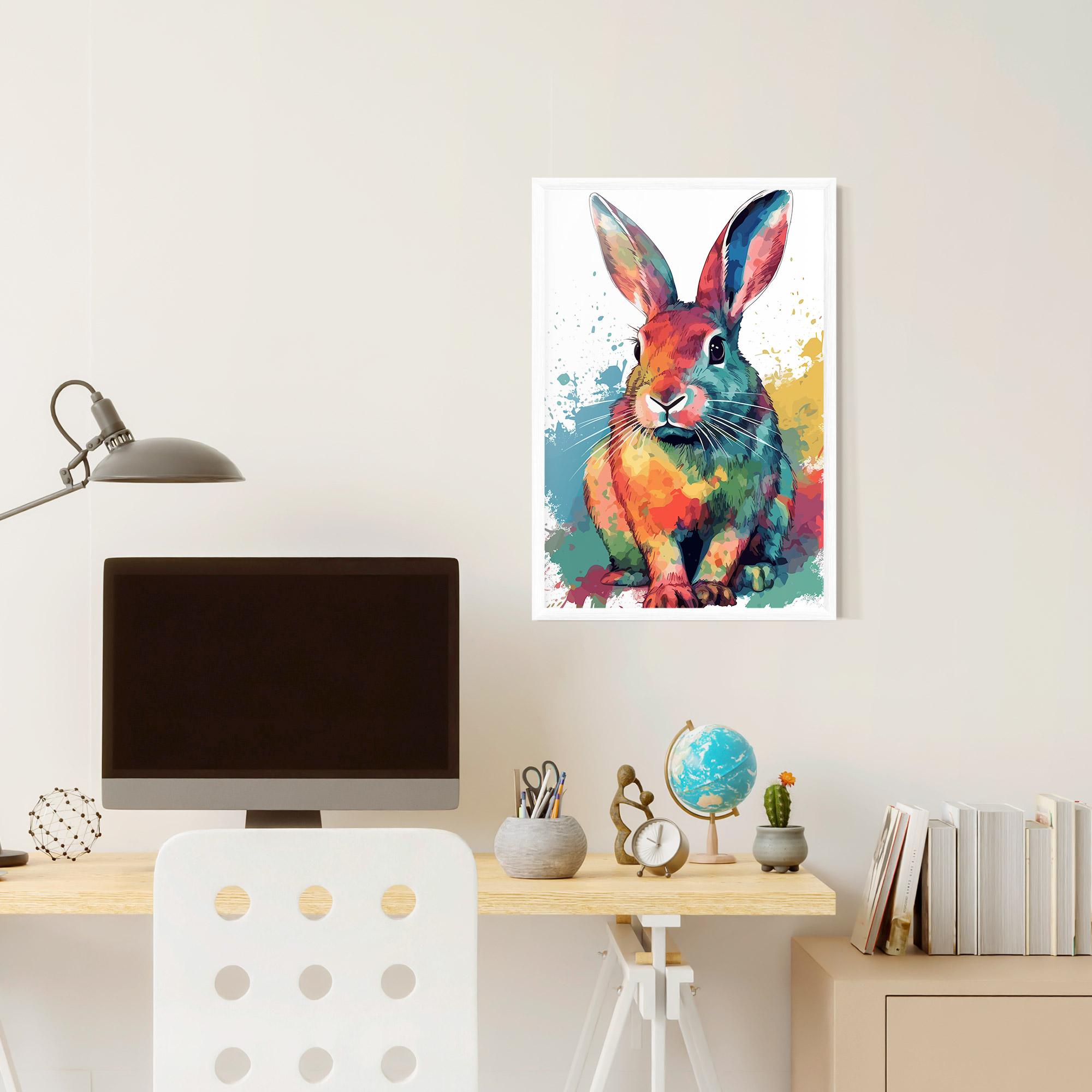 Plakat w Ramie Brush Rabbit mockup 6