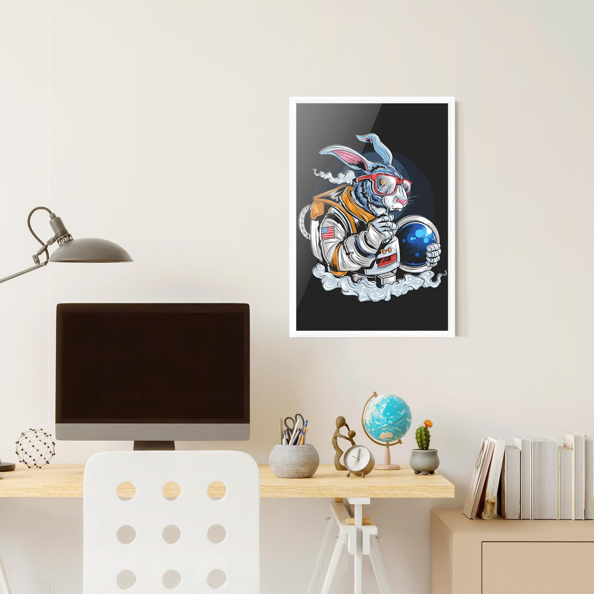 Plakat w Ramie Moon Bunny mockup 6