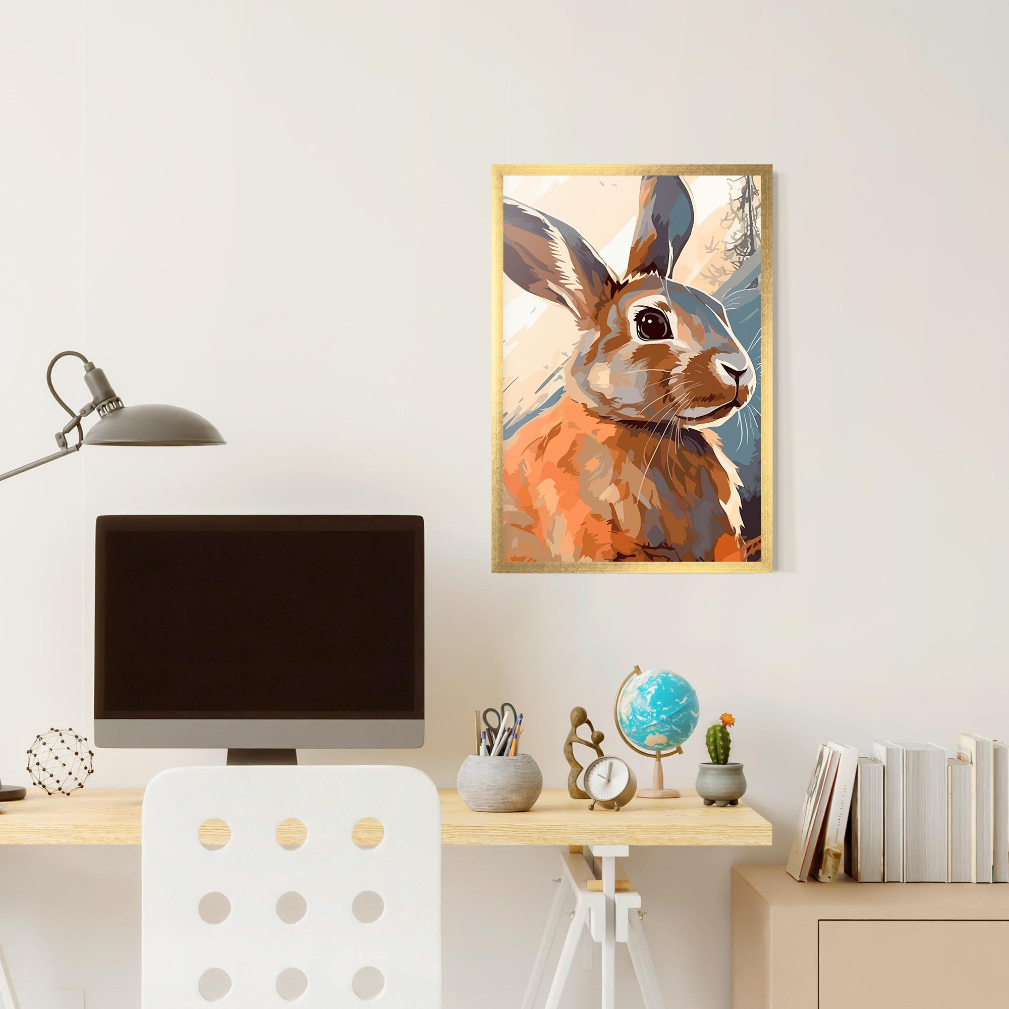 Plakat w Ramie Anime Rabbit mockup 6