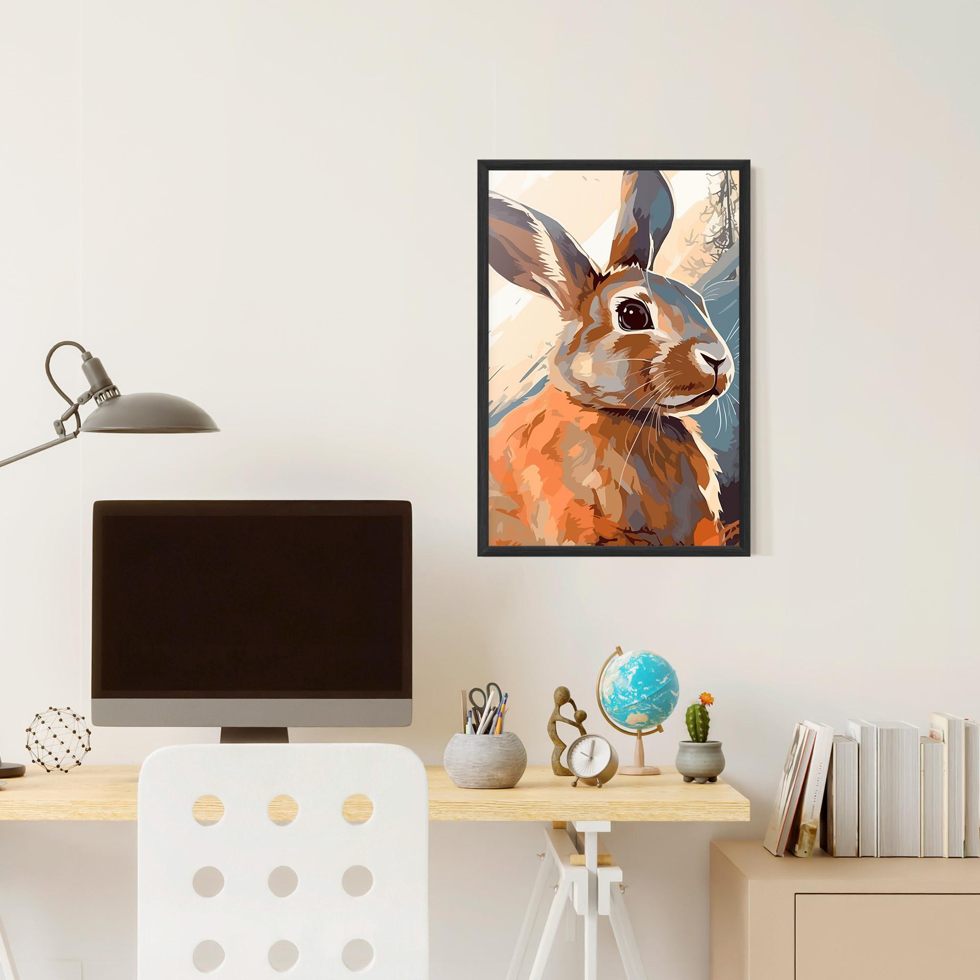 Plakat w Ramie Anime Rabbit mockup 6