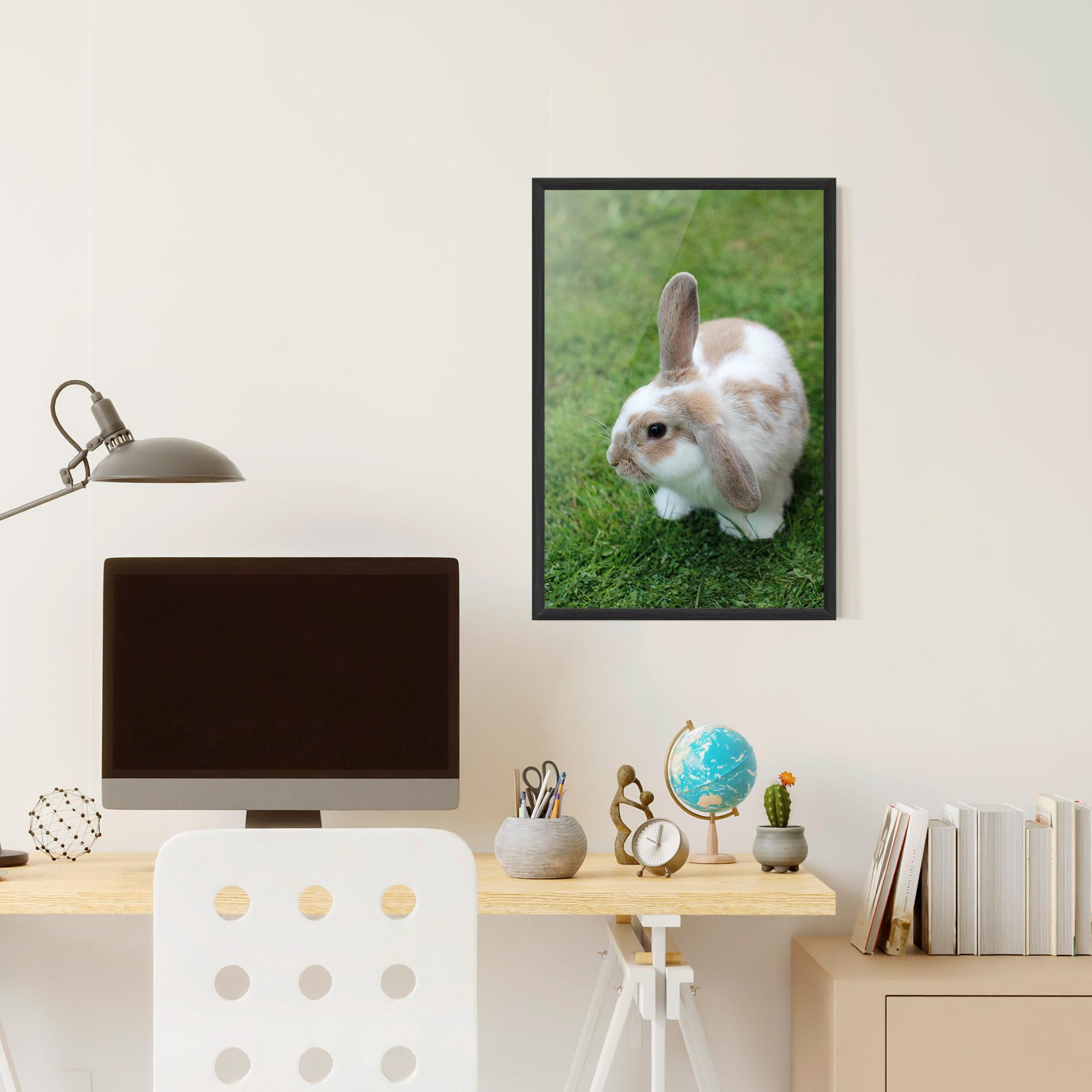 Plakat w Ramie Light Orange Bunny mockup 6