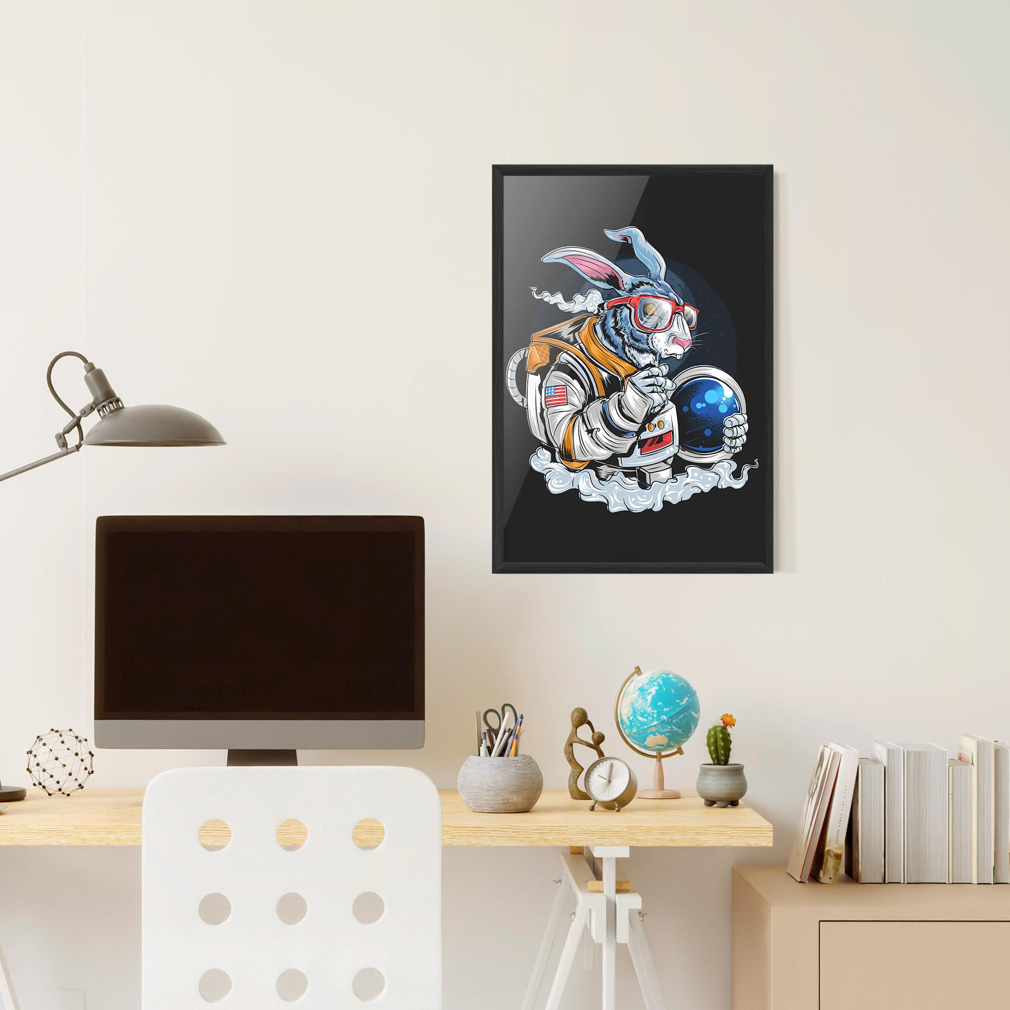 Plakat w Ramie Moon Bunny mockup 6