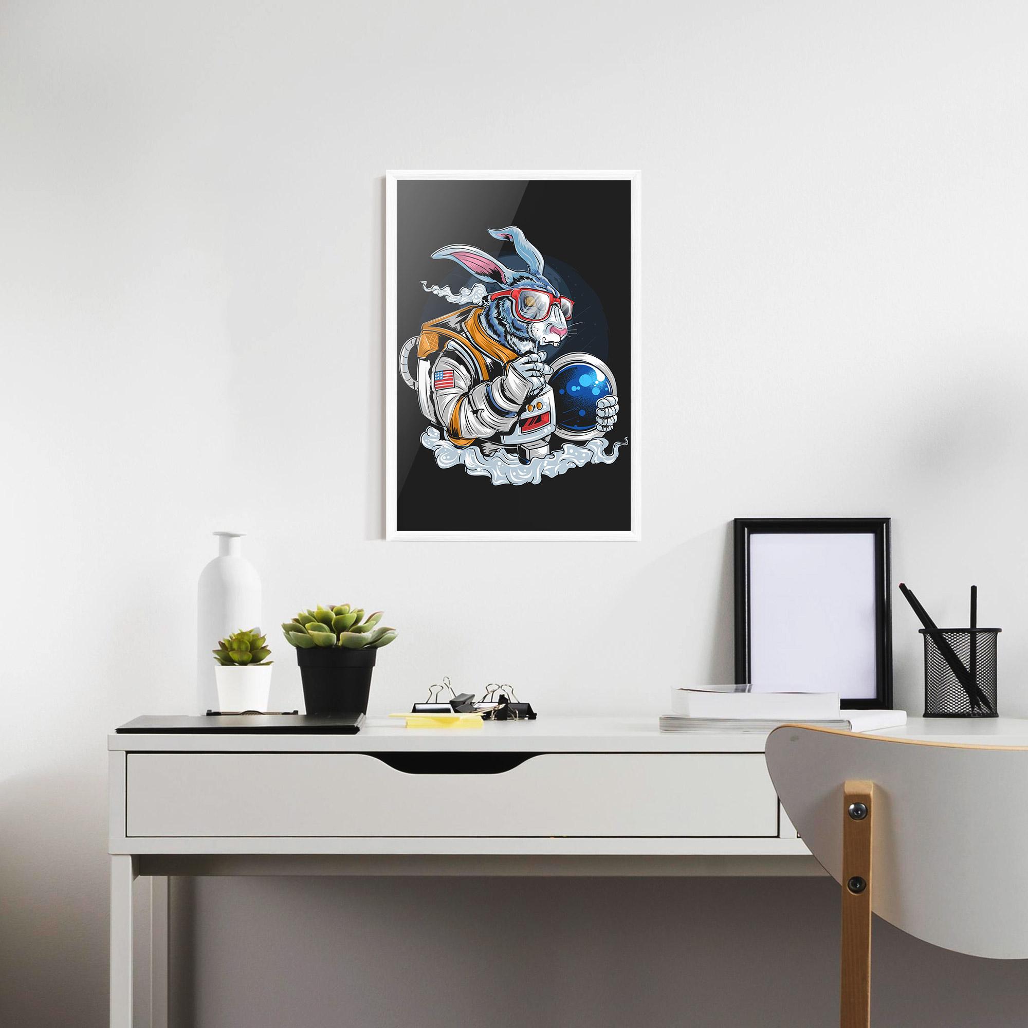 Plakat w Ramie Moon Bunny mockup 7