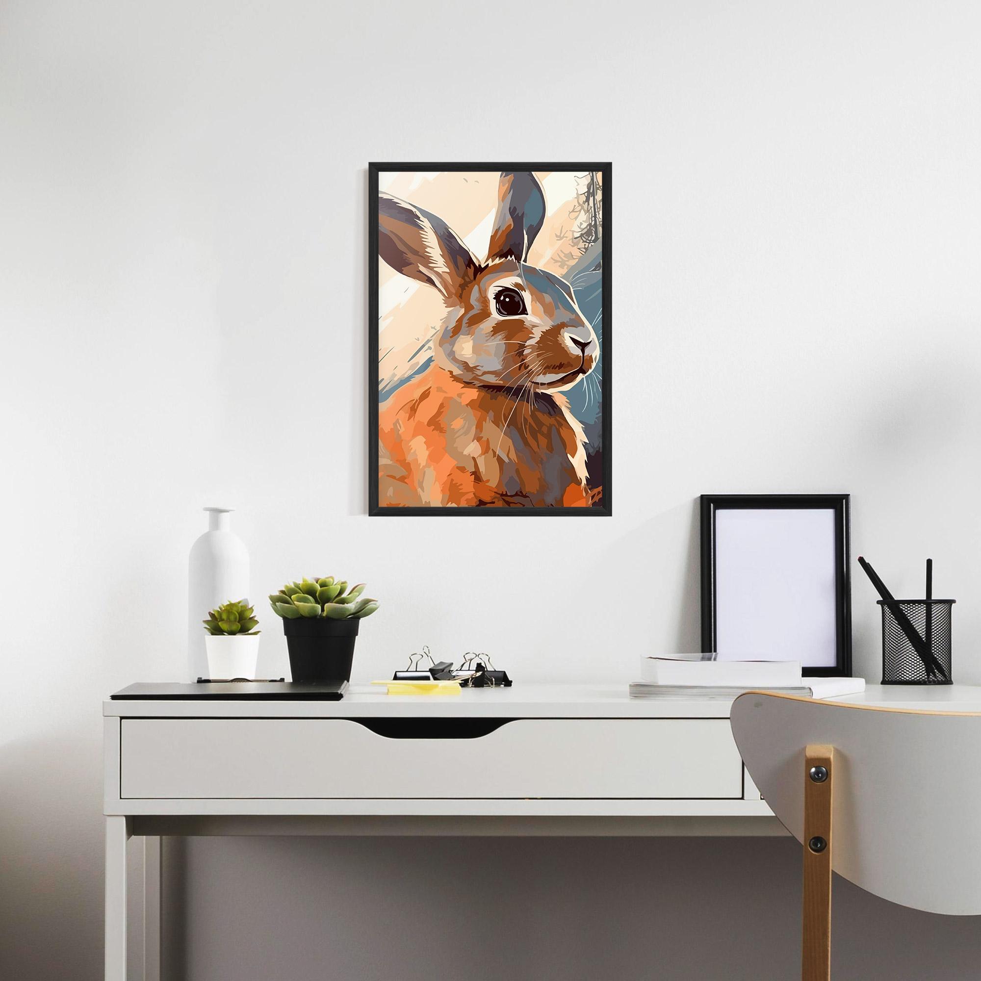 Plakat w Ramie Anime Rabbit mockup 7