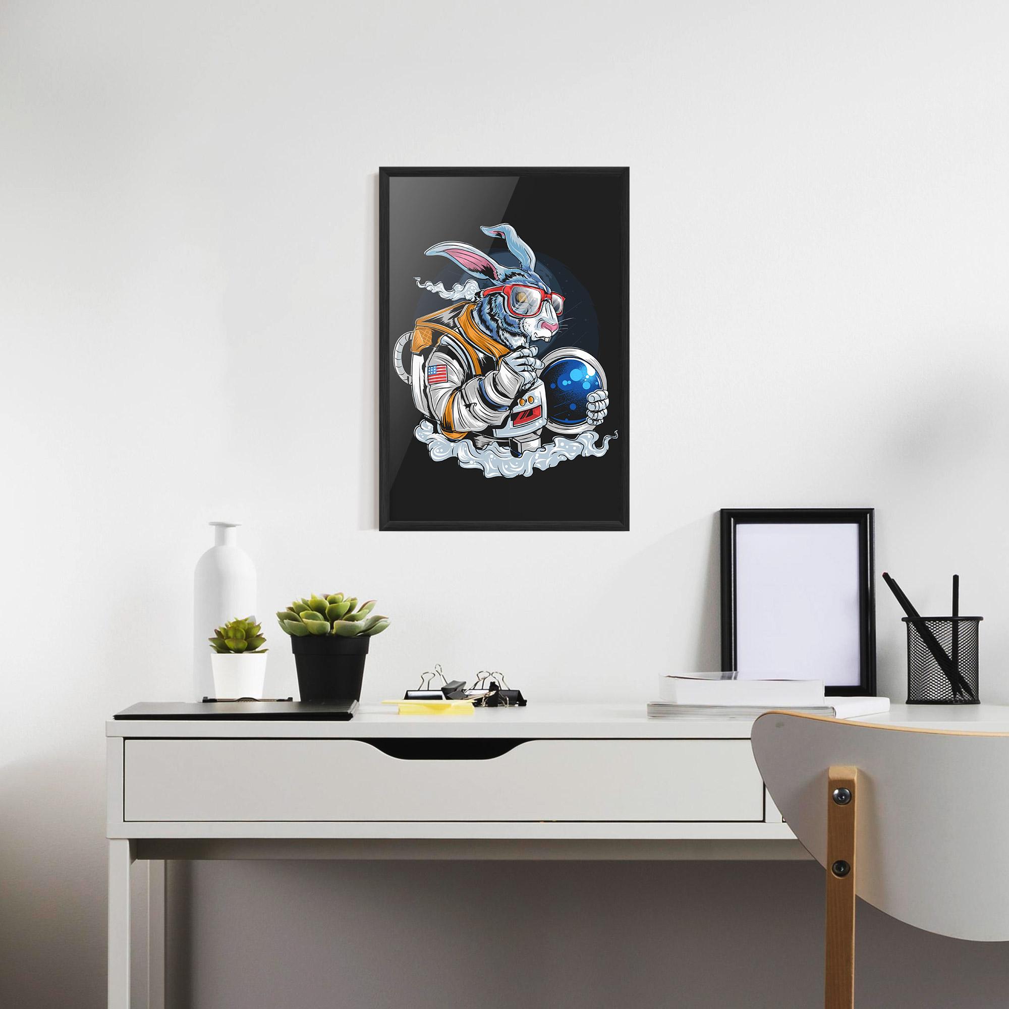 Plakat w Ramie Moon Bunny mockup 7