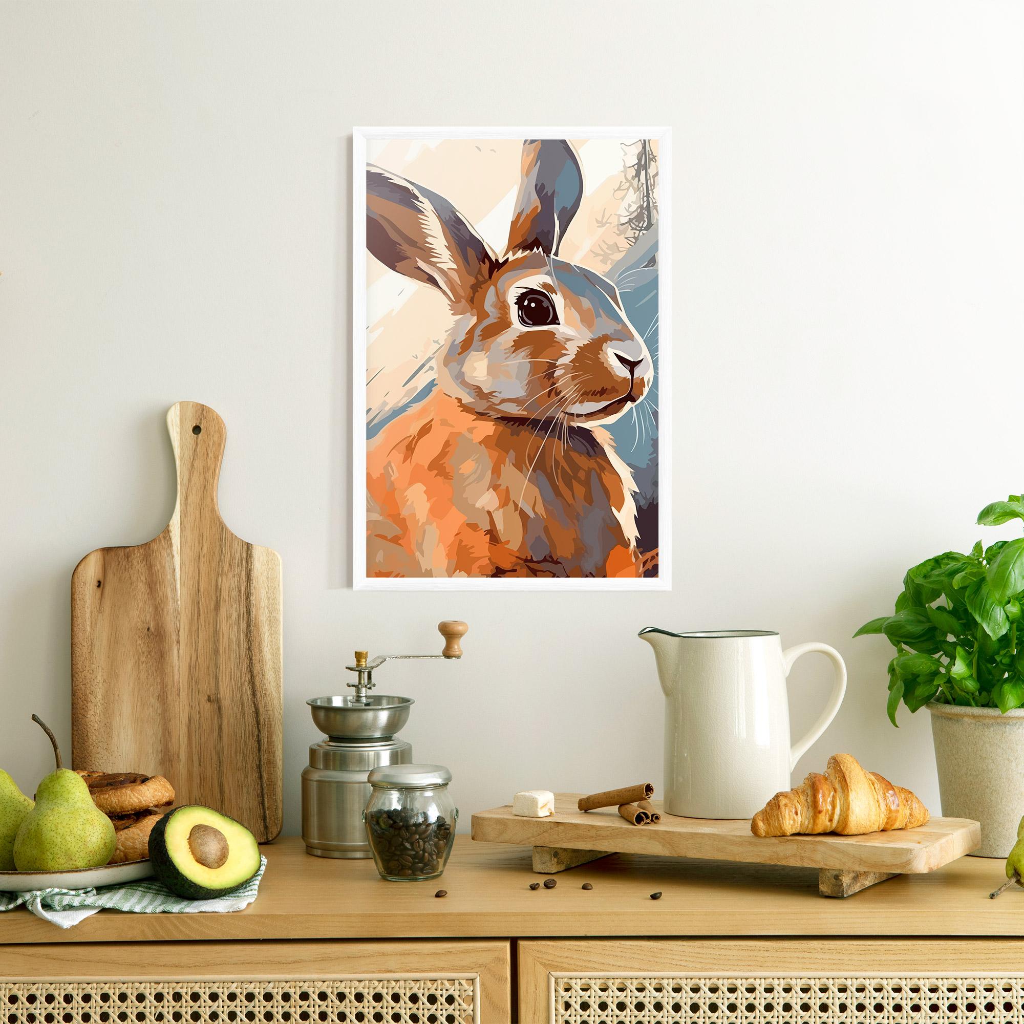 Plakat w Ramie Anime Rabbit mockup 8