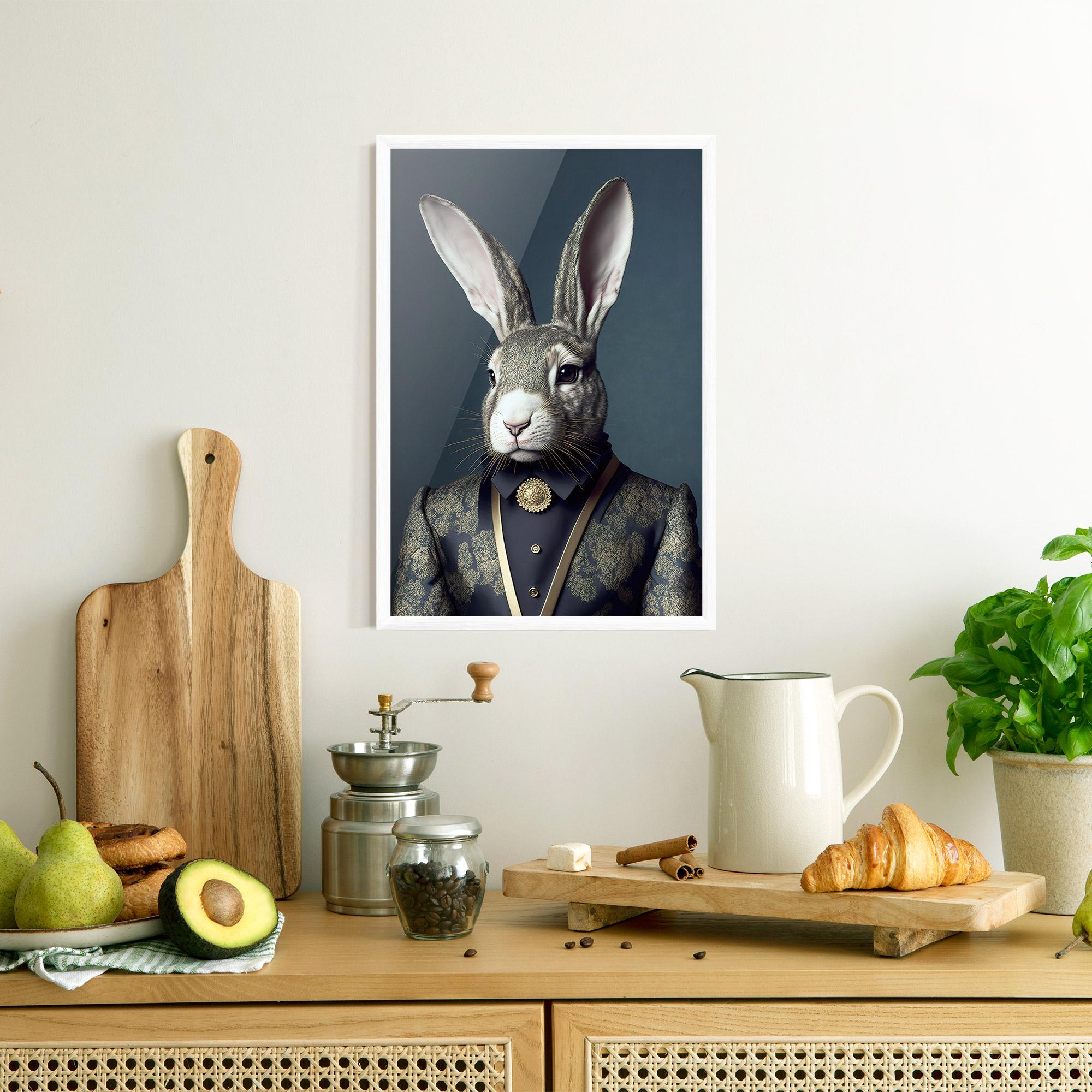 Plakat w Ramie Elegant Rabbit mockup 8