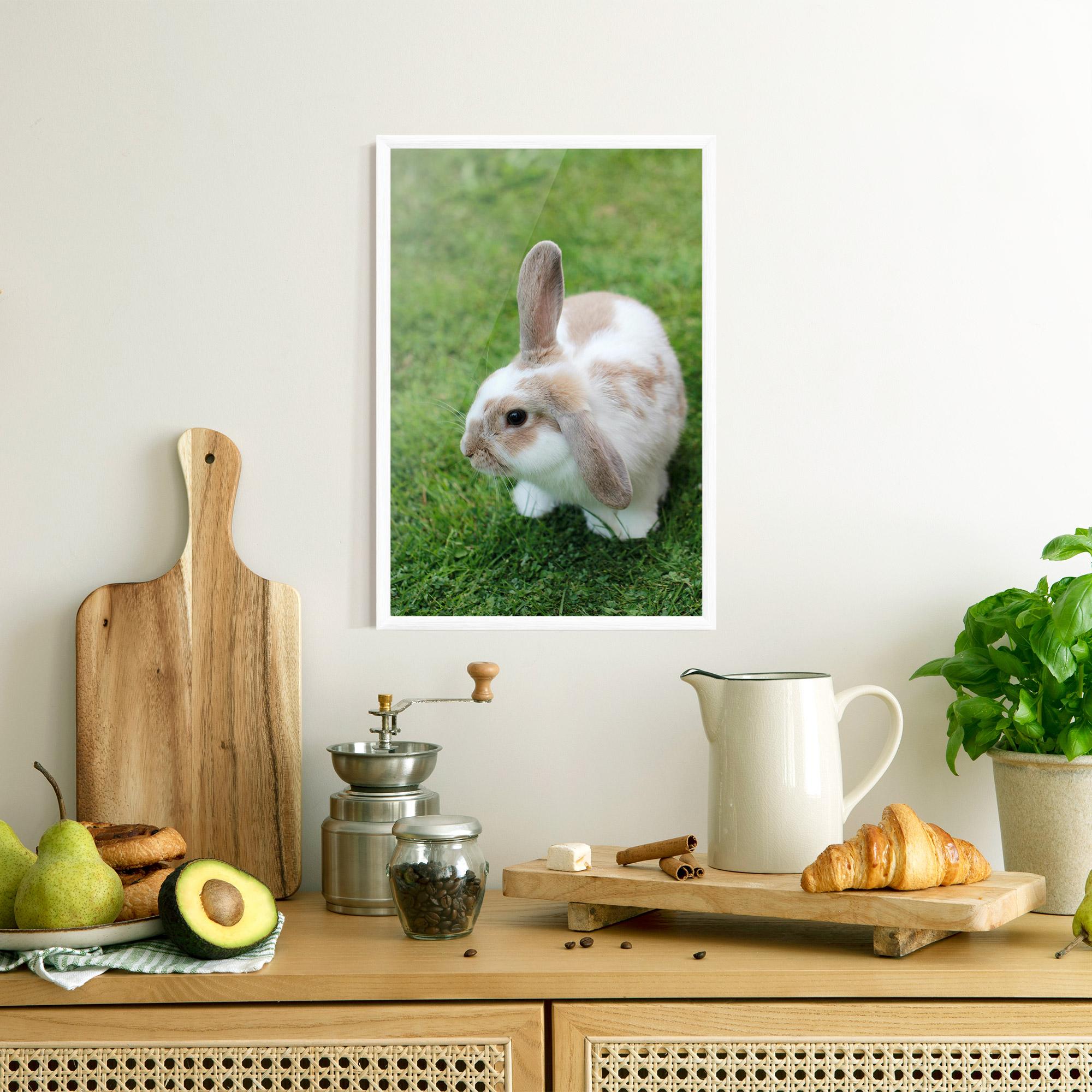 Plakat w Ramie Light Orange Bunny mockup 8