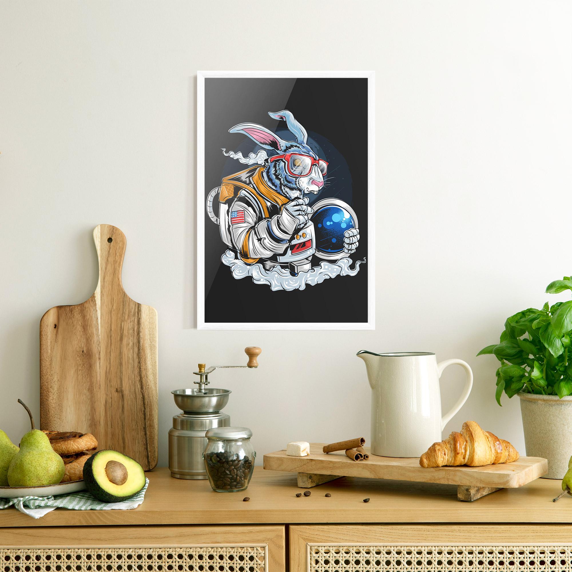 Plakat w Ramie Moon Bunny mockup 8