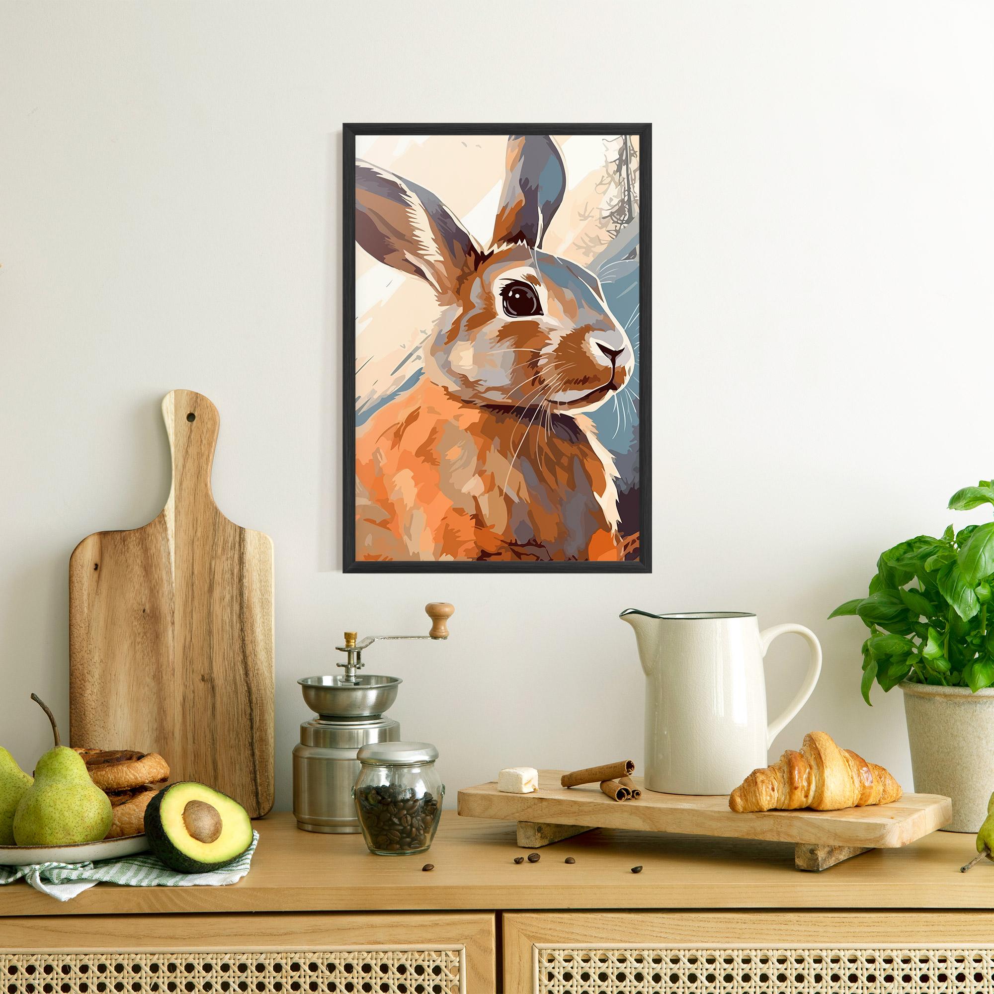 Plakat w Ramie Anime Rabbit mockup 8