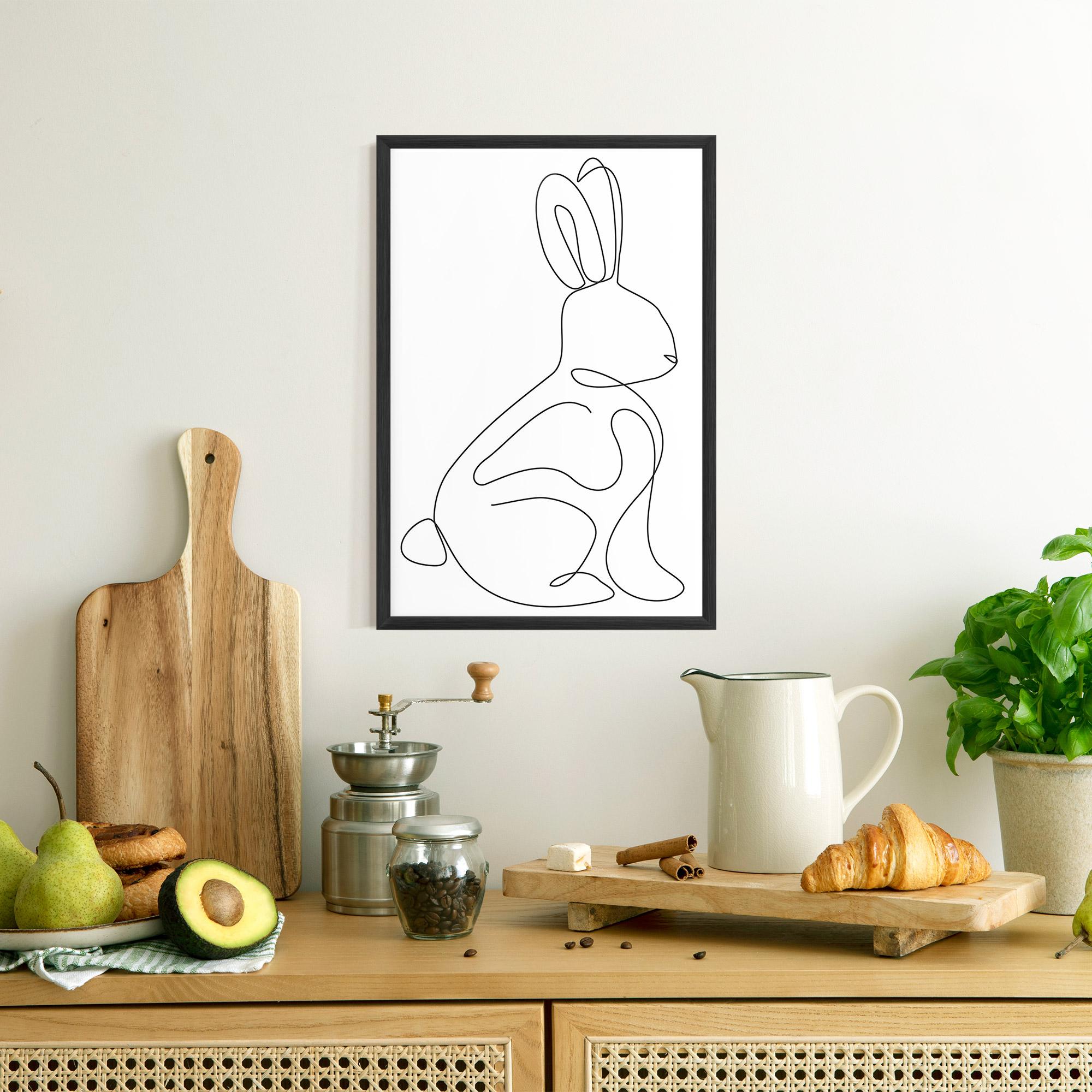 Plakat w Ramie Cute Rabbit mockup 8