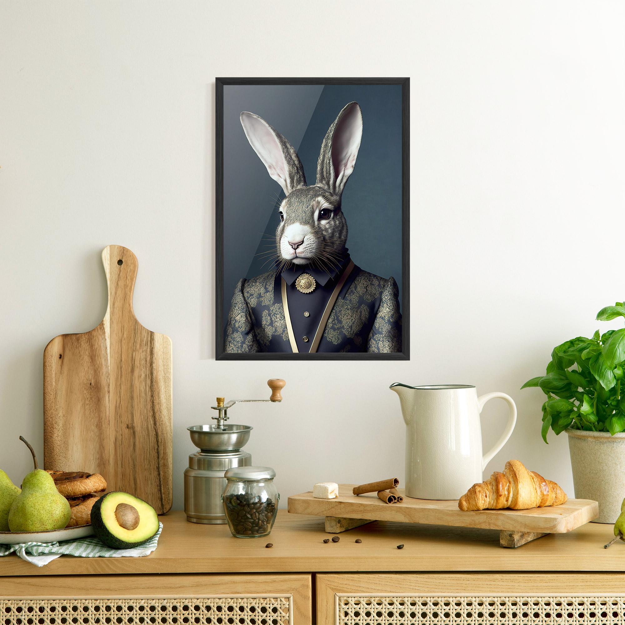 Plakat w Ramie Elegant Rabbit mockup 8