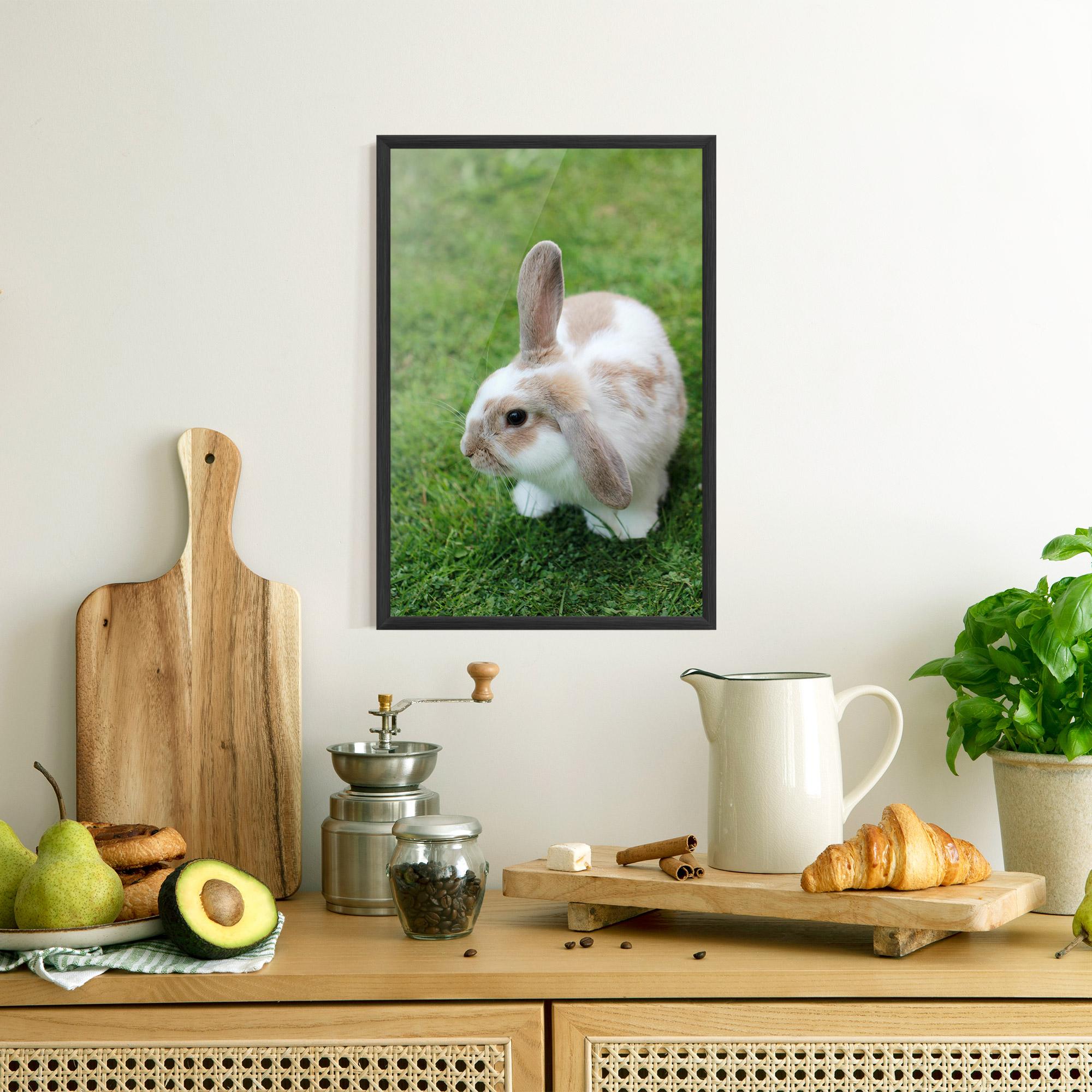 Plakat w Ramie Light Orange Bunny mockup 8