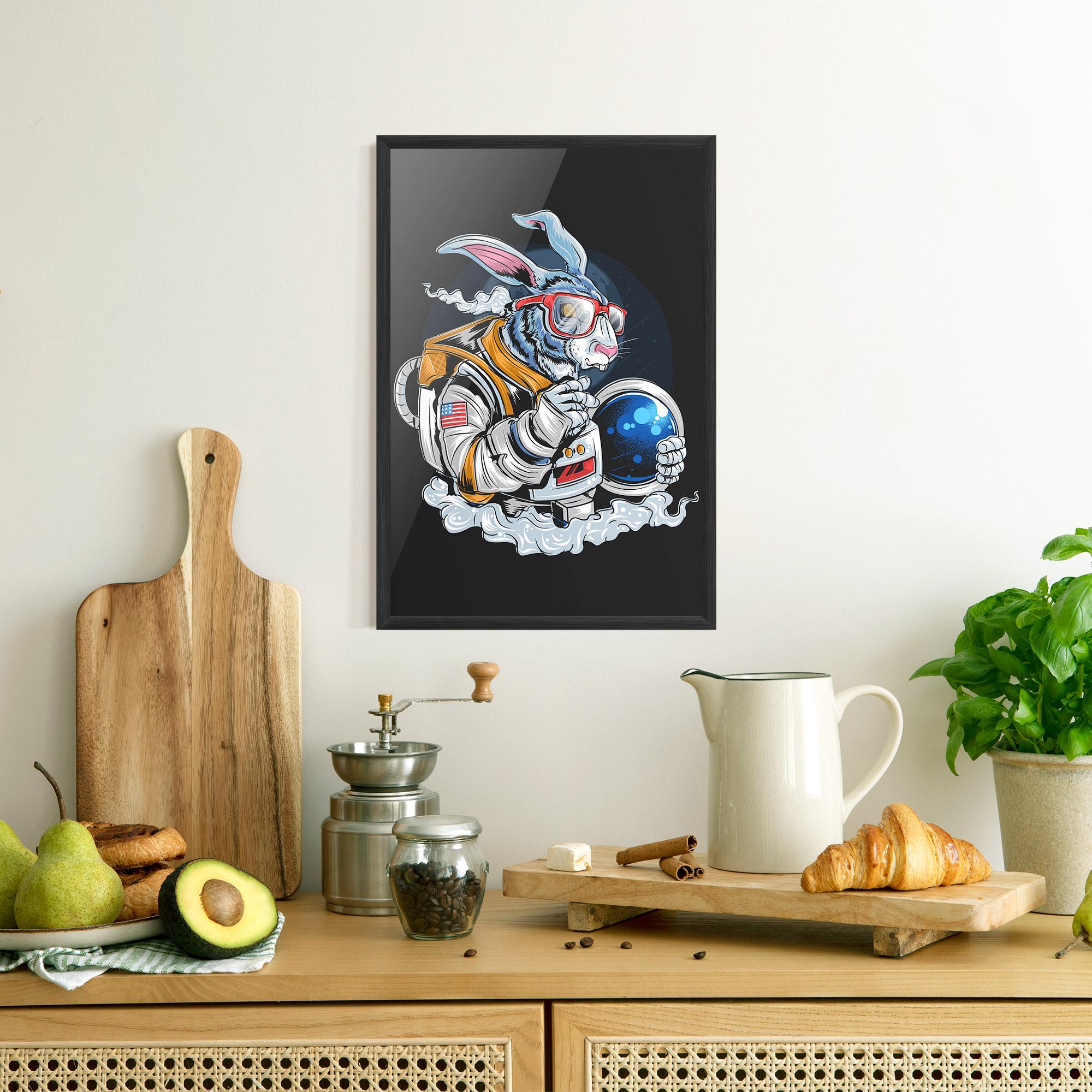 Plakat w Ramie Moon Bunny mockup 8