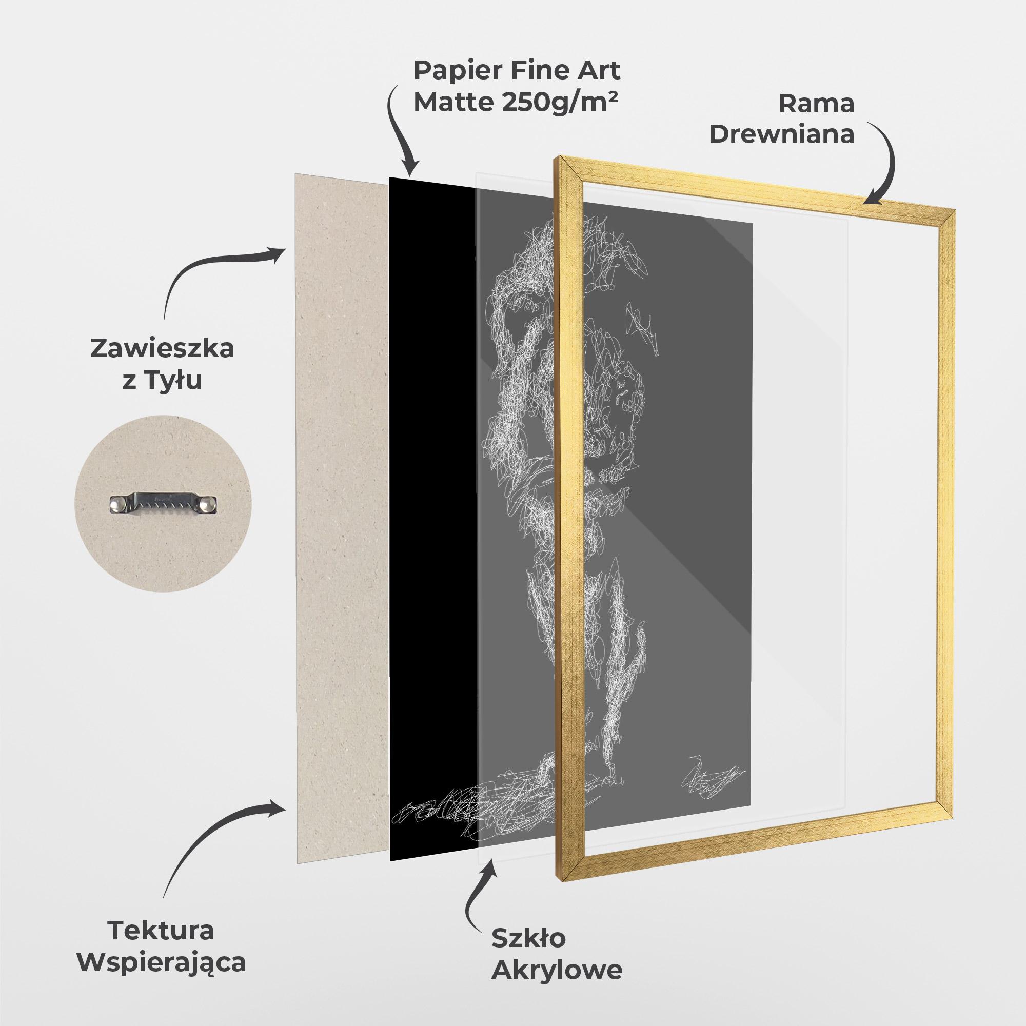 Plakat w Ramie Lion Signature mockup 1