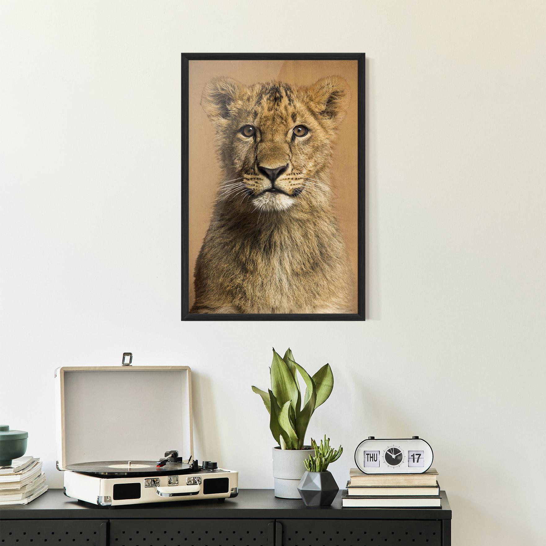 Plakat w Ramie Baby Lion mockup 2
