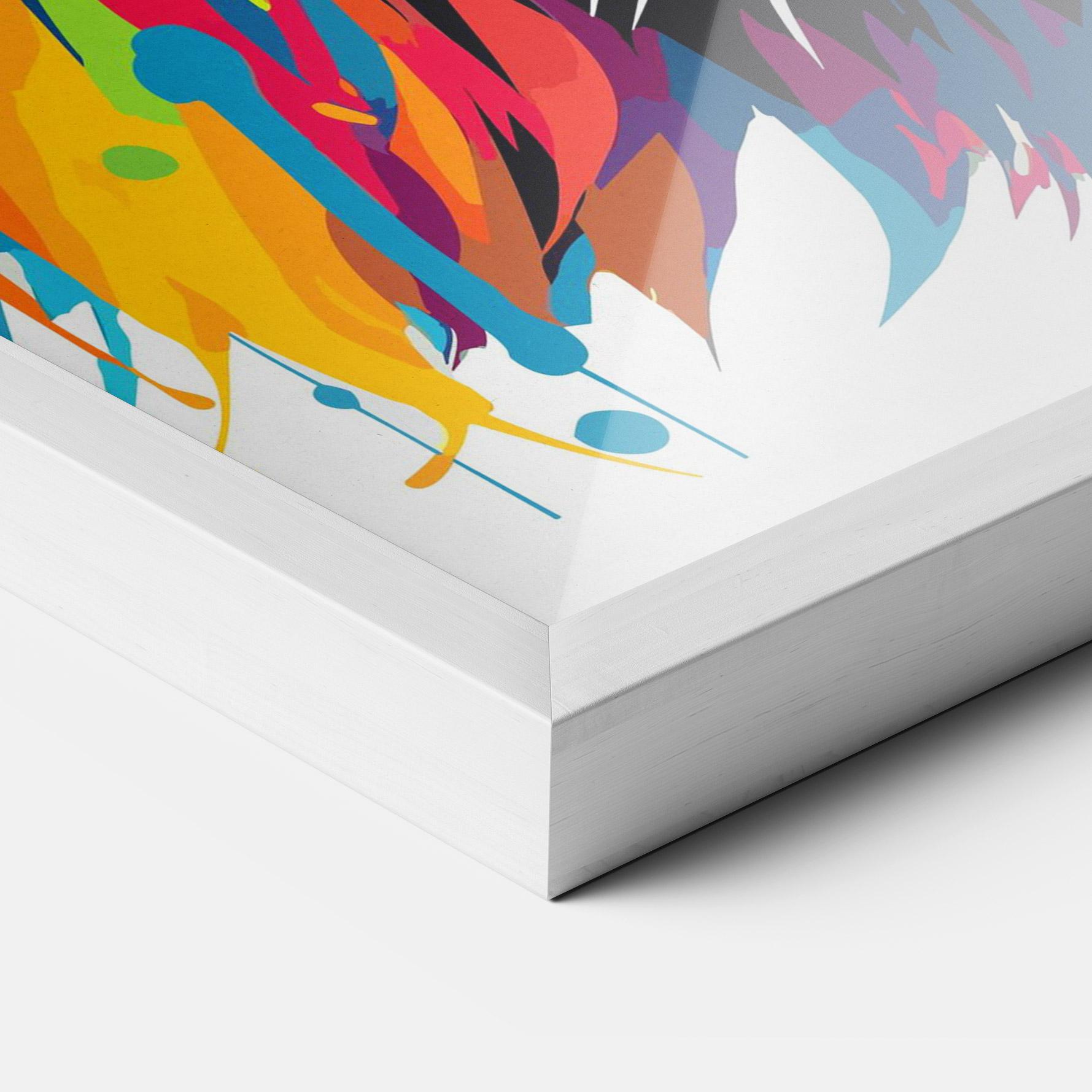 Plakat w Ramie Angry Lion Mix mockup 3