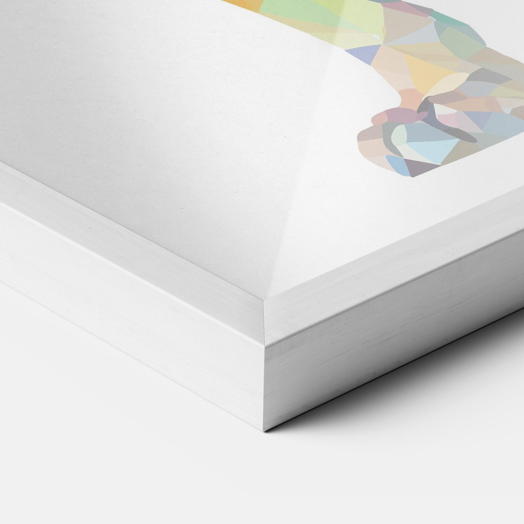 Plakat w Ramie Artistic Lion mockup 3