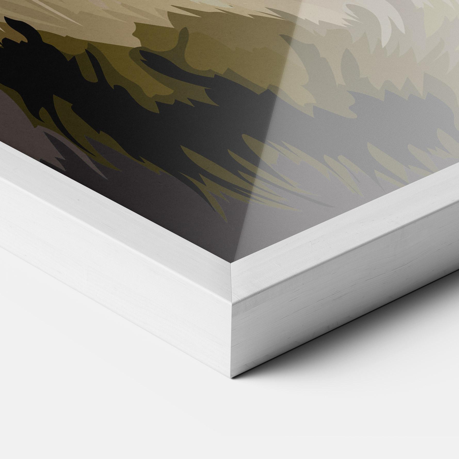 Plakat w Ramie Beautiful Lion Art mockup 3