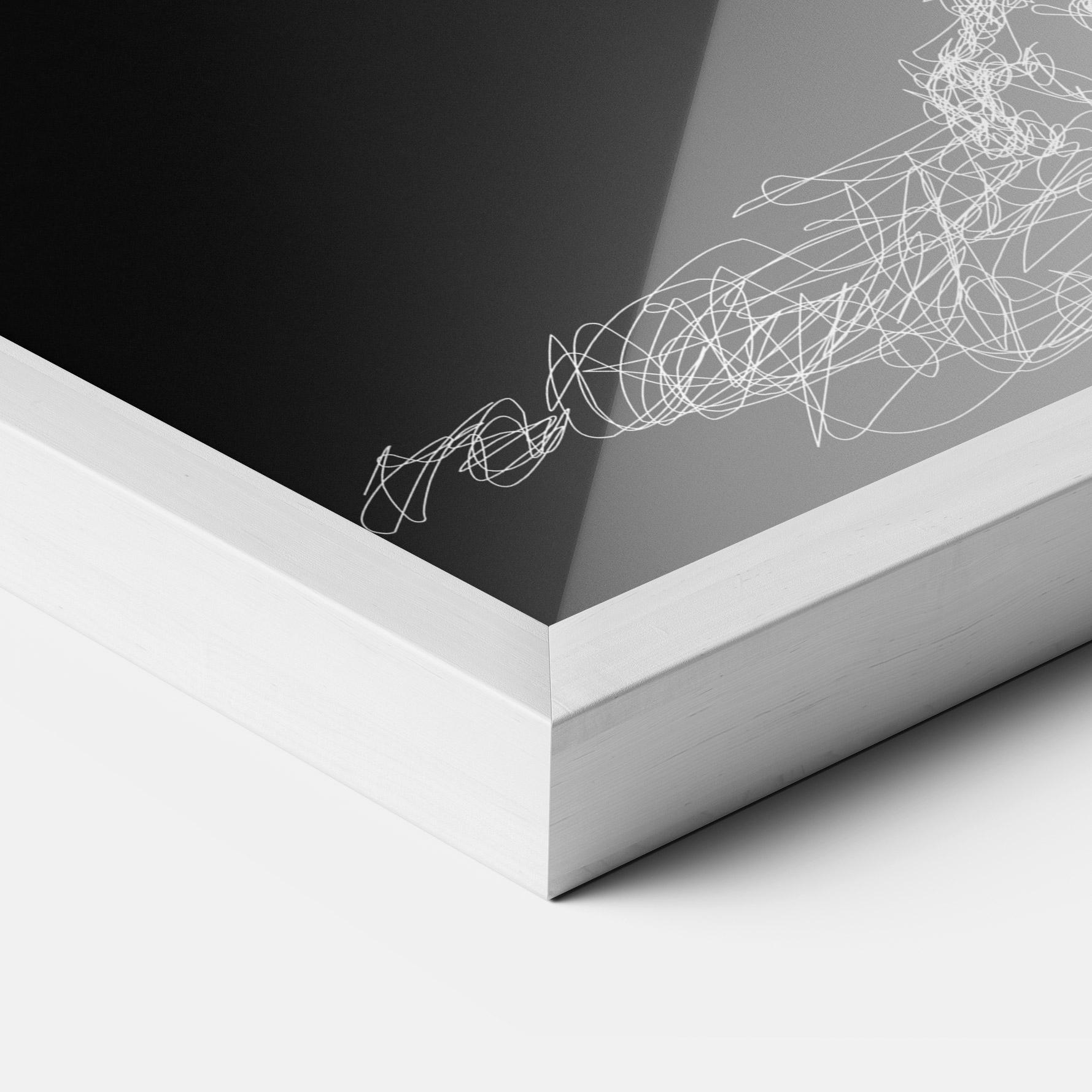 Plakat w Ramie Lion Signature mockup 3