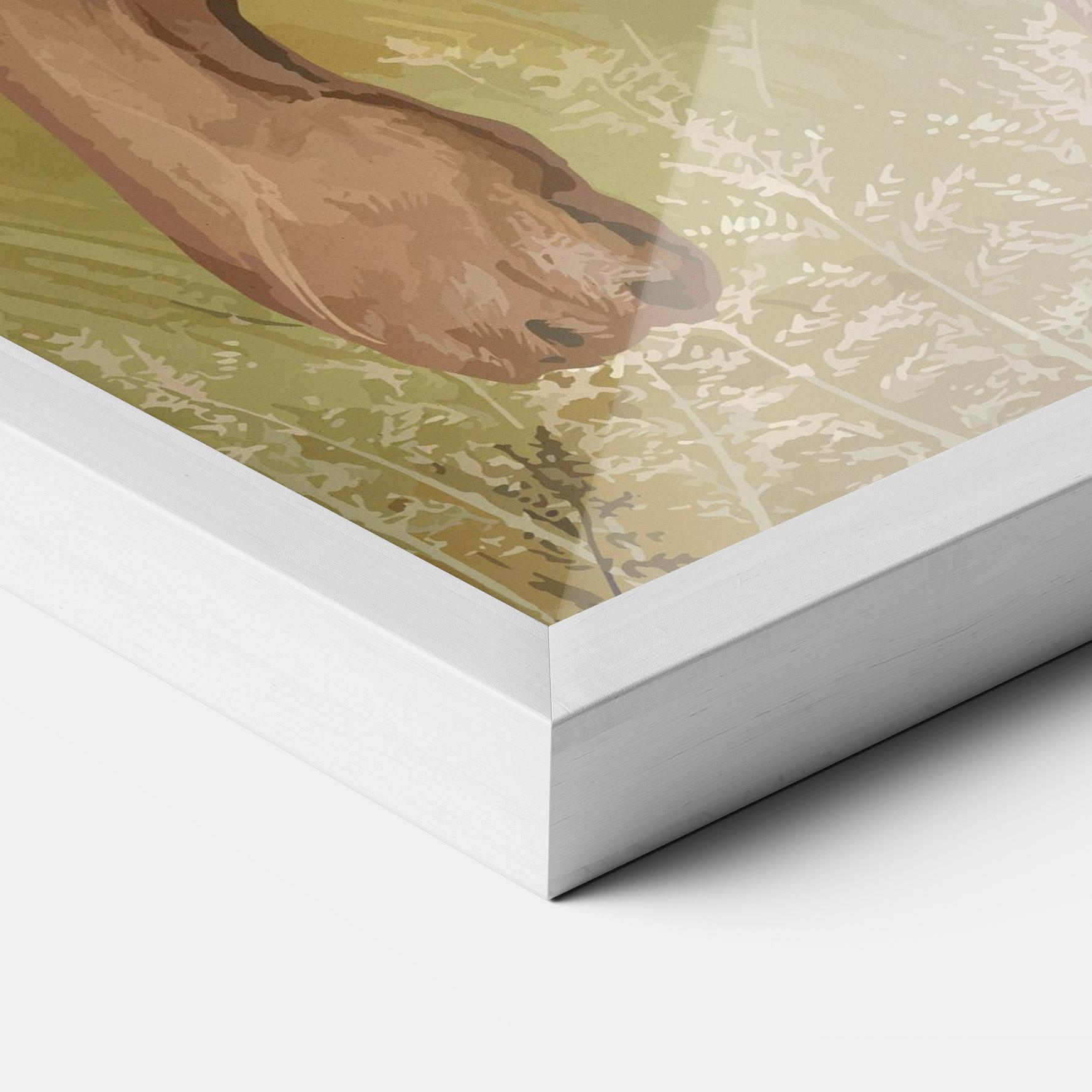 Plakat w Ramie Wild Lion mockup 3