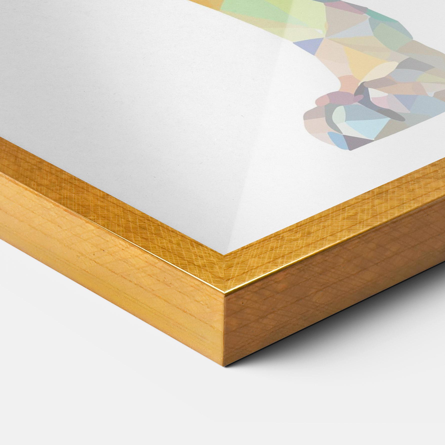 Plakat w Ramie Artistic Lion mockup 3