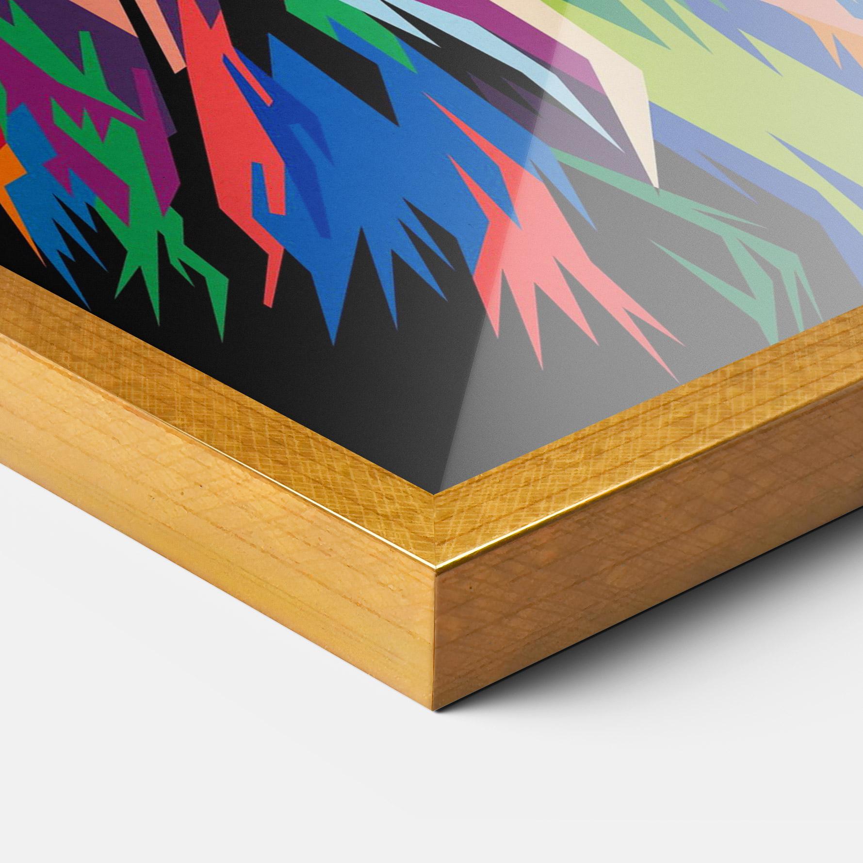 Plakat w Ramie Beautiful Lion mockup 3