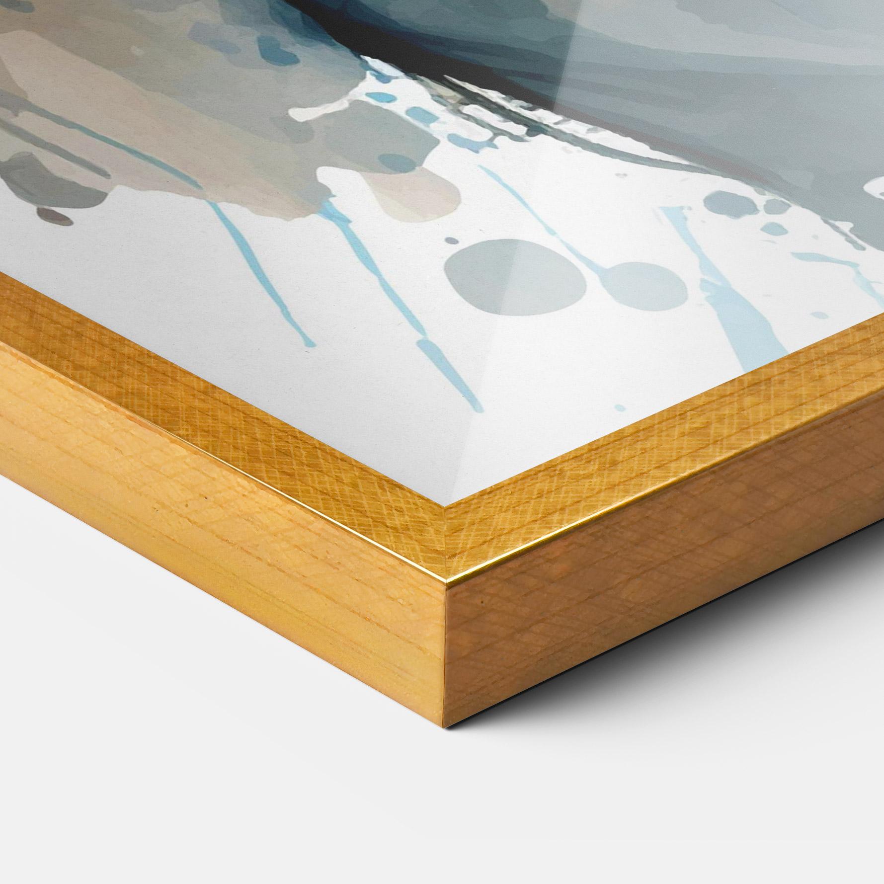 Plakat w Ramie Brown Suit Lion mockup 3