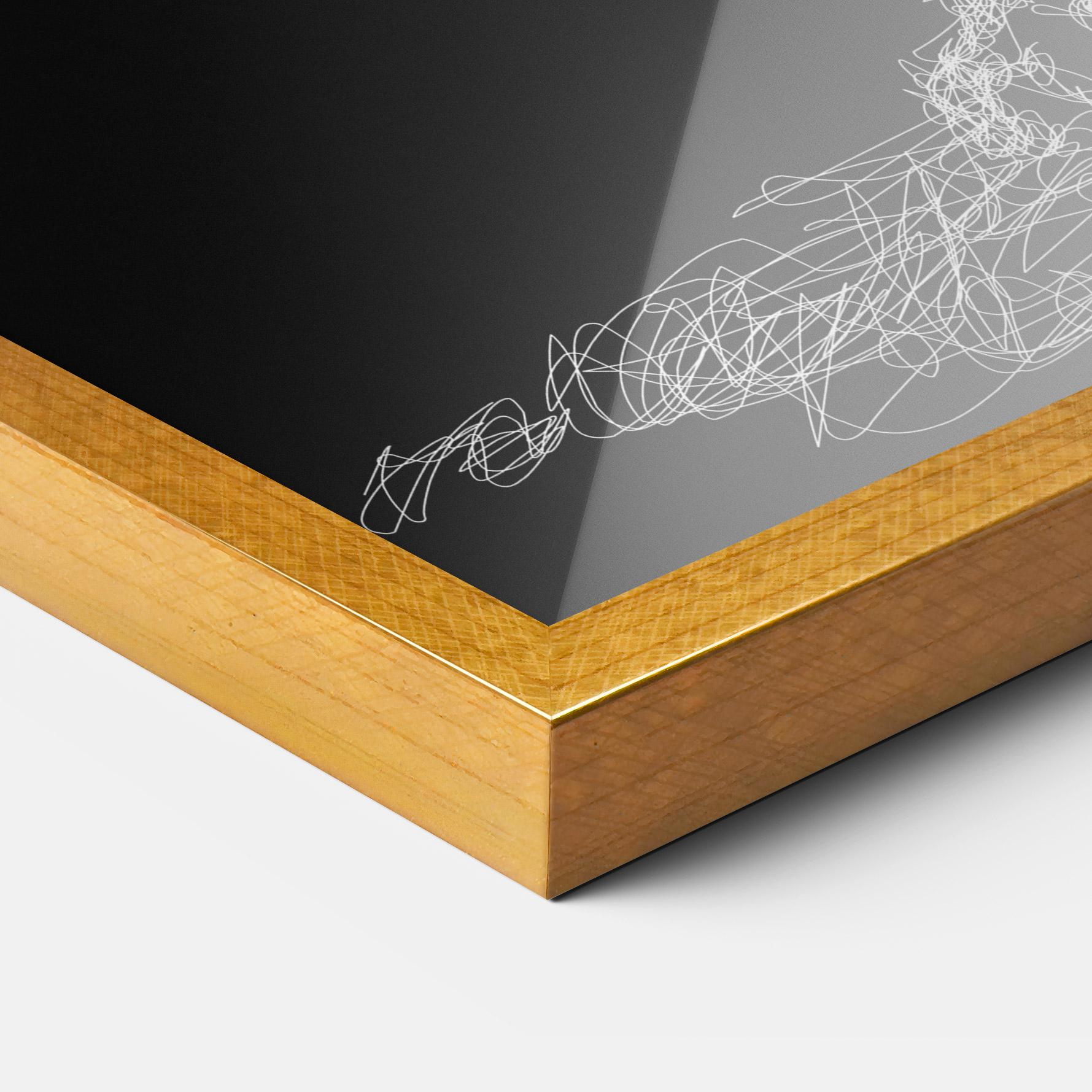 Plakat w Ramie Lion Signature mockup 3