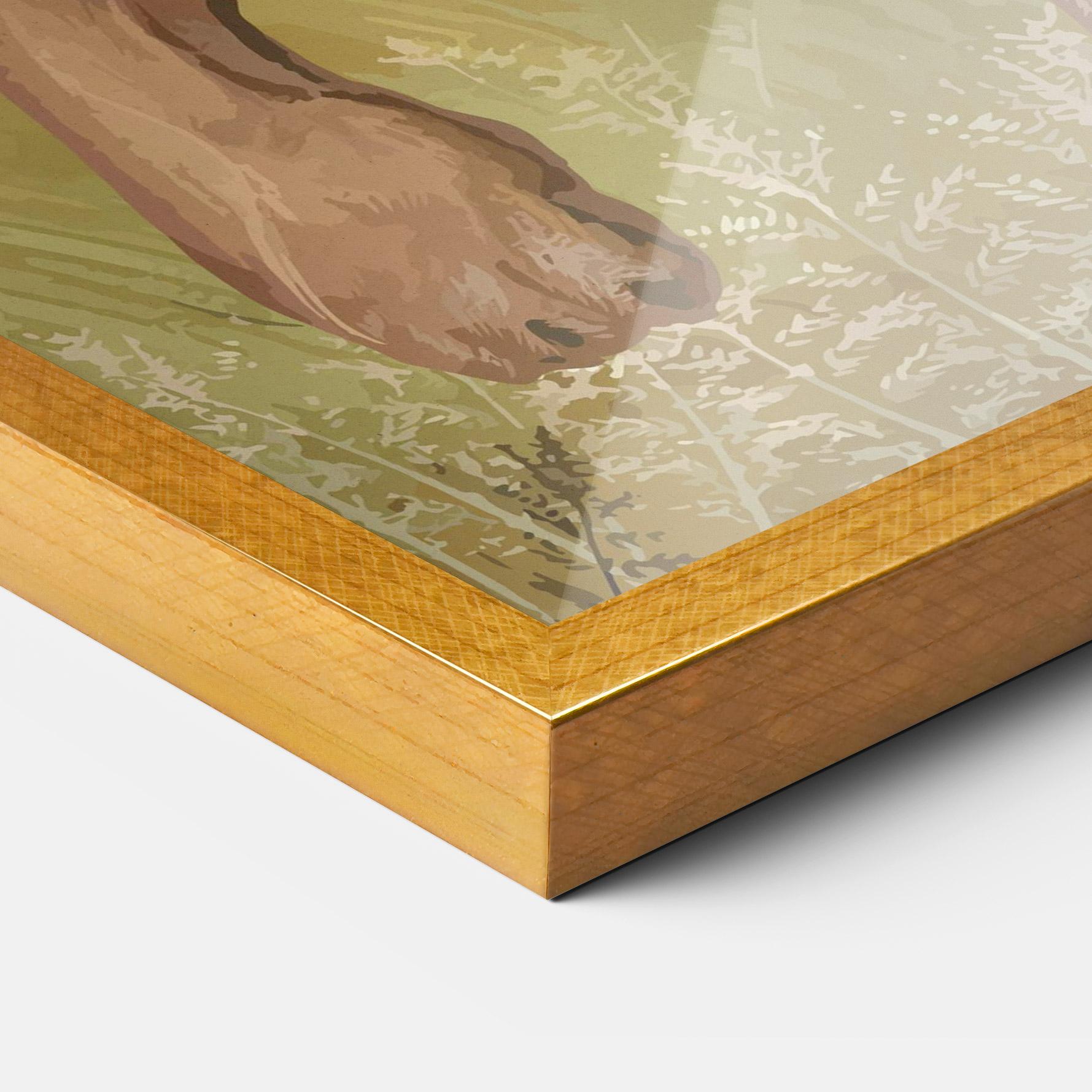 Plakat w Ramie Wild Lion mockup 3