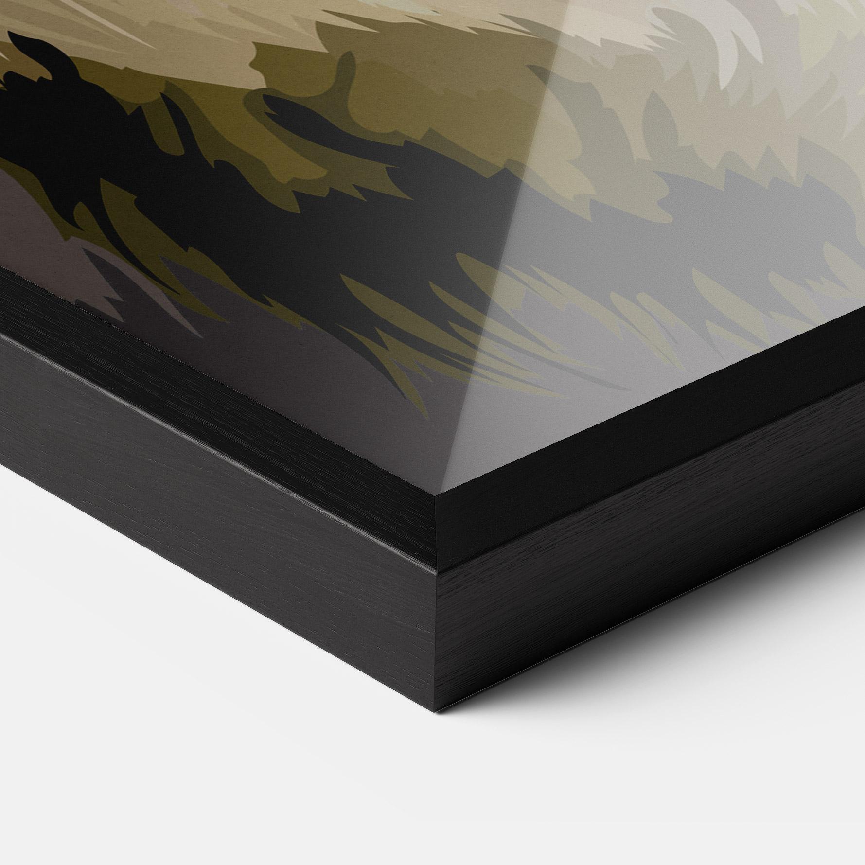 Plakat w Ramie Beautiful Lion Art mockup 3