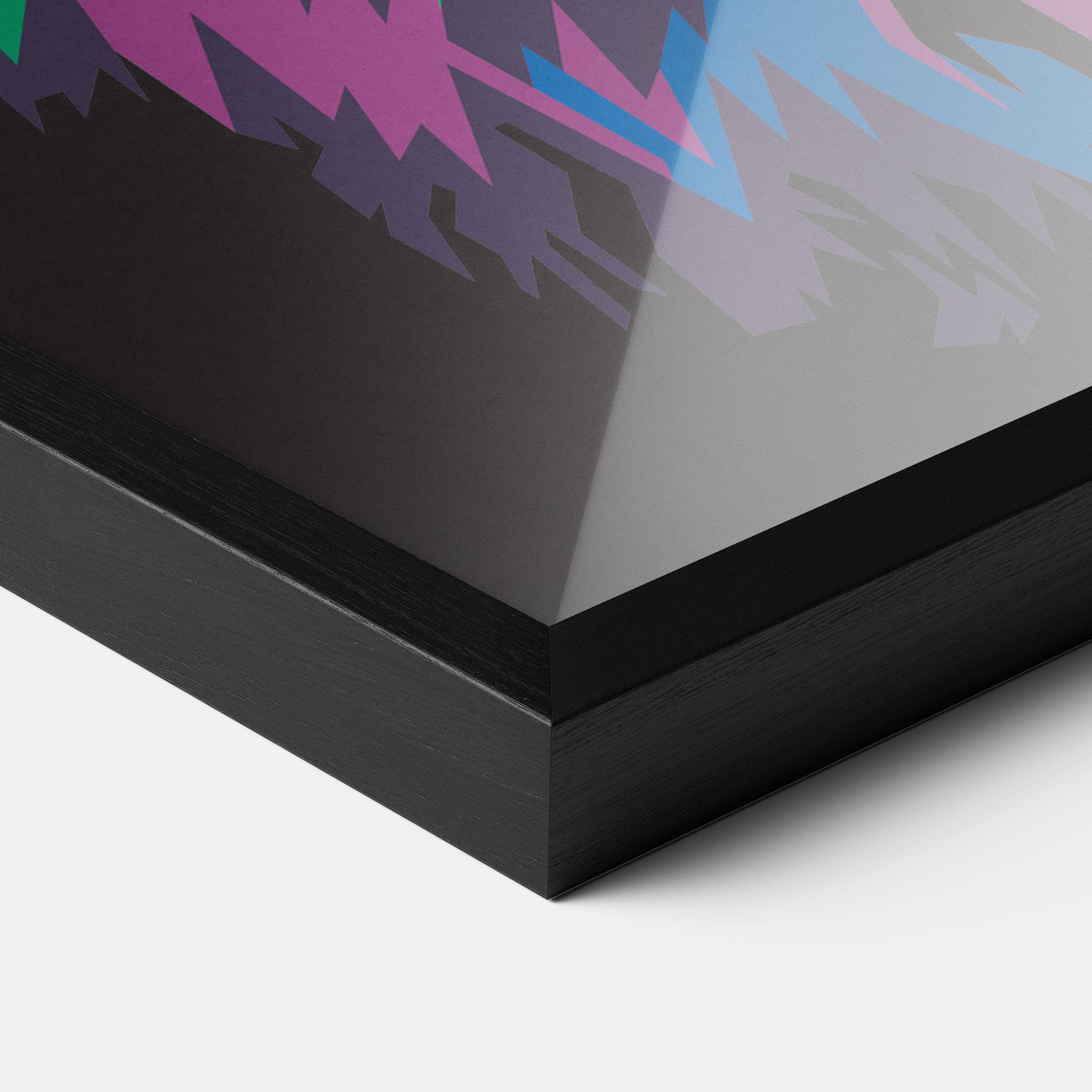 Plakat w Ramie Colorful Lion Head mockup 3