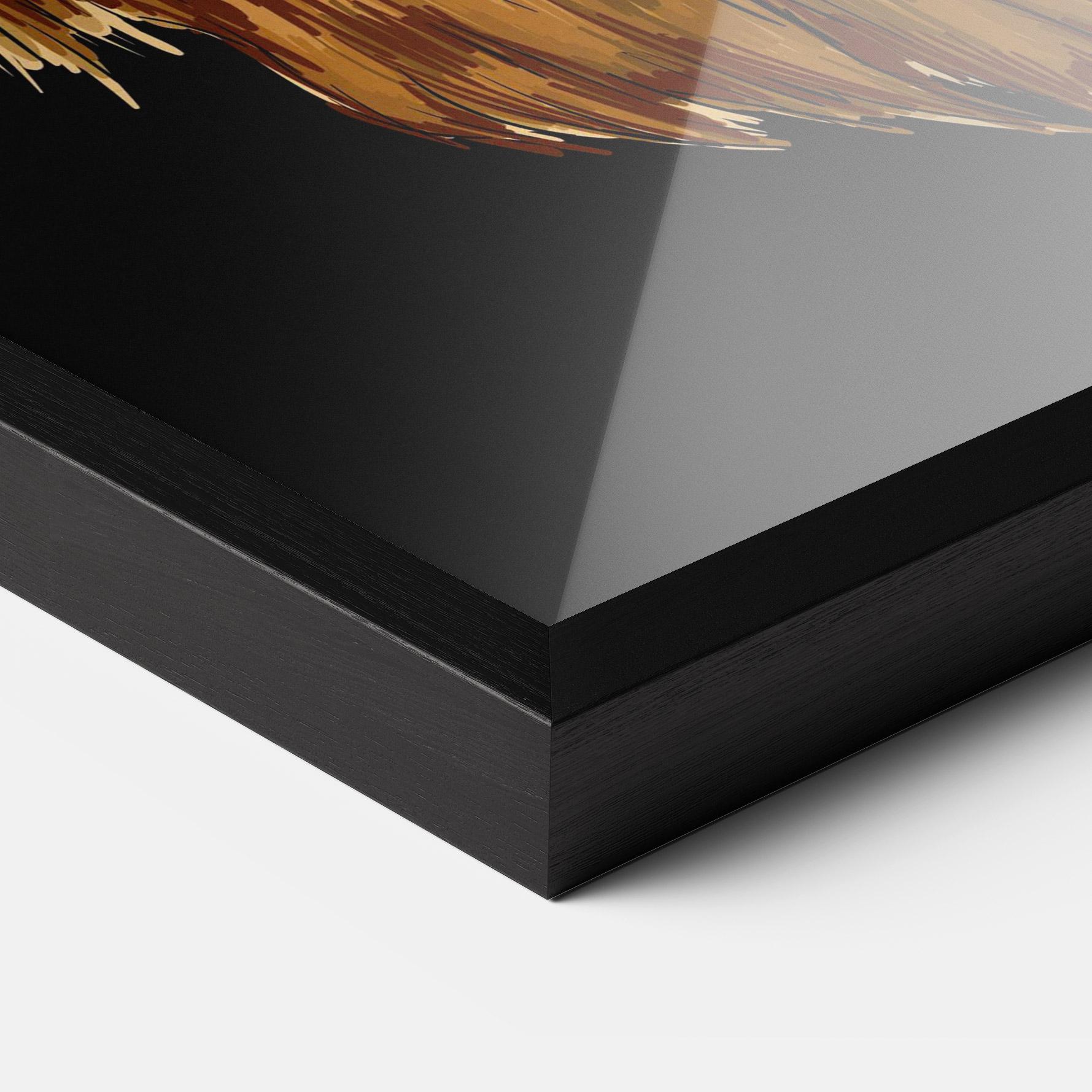 Plakat w Ramie Lion Head mockup 3