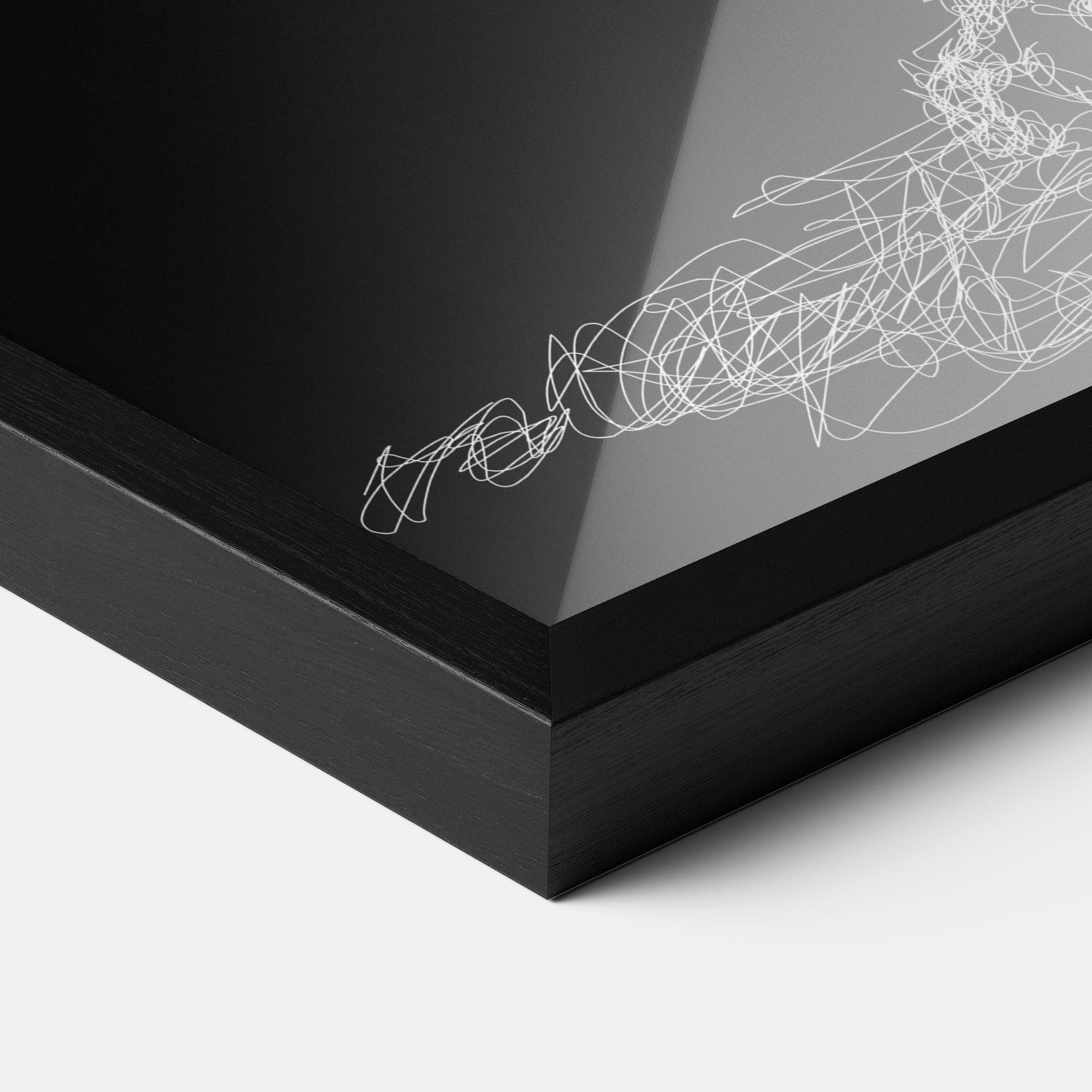 Plakat w Ramie Lion Signature mockup 3