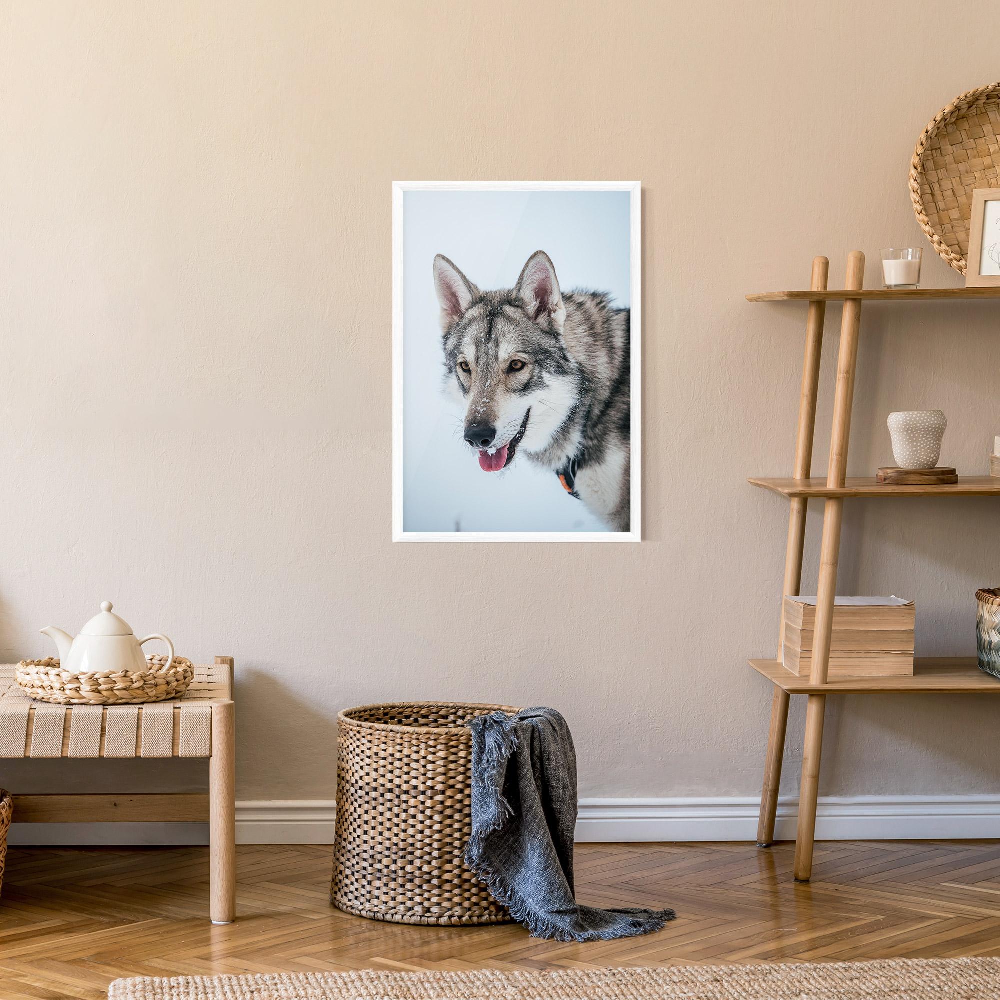 Plakat w Ramie Wolf Head mockup 9