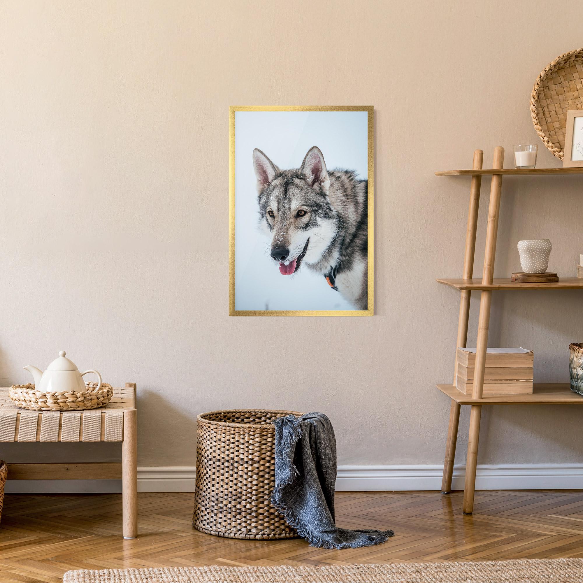 Plakat w Ramie Wolf Head mockup 9