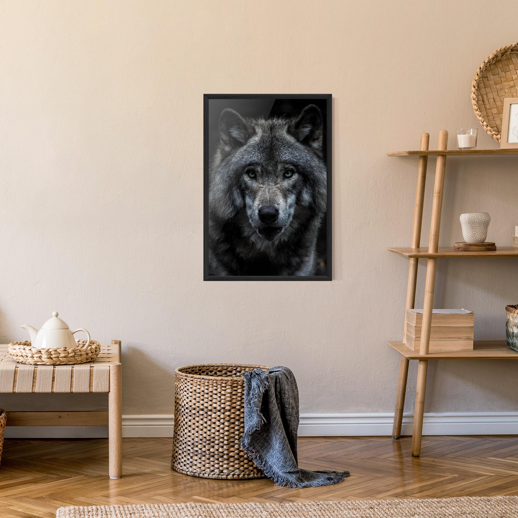 Plakat w Ramie Angry Wolf mockup 9