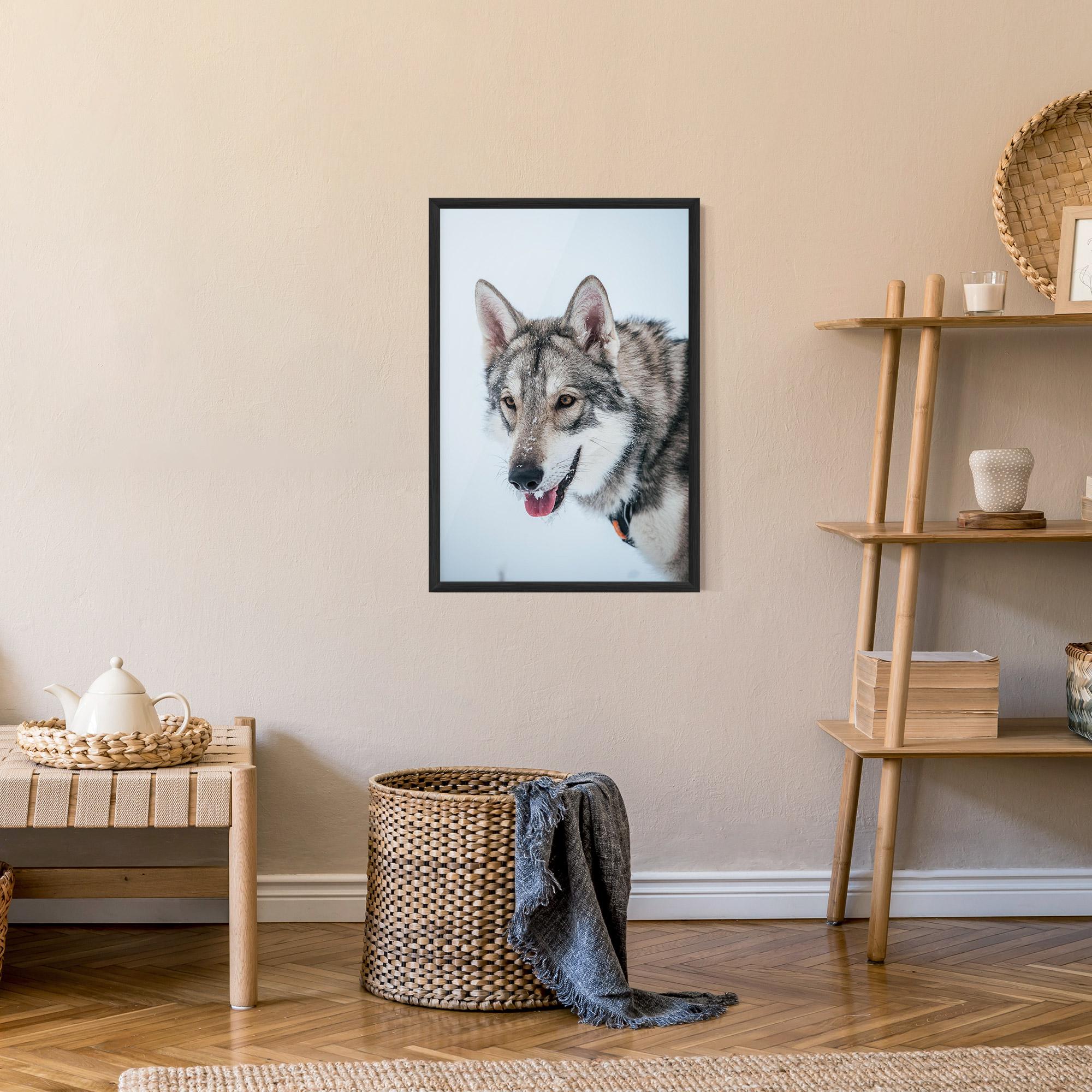 Plakat w Ramie Wolf Head mockup 9