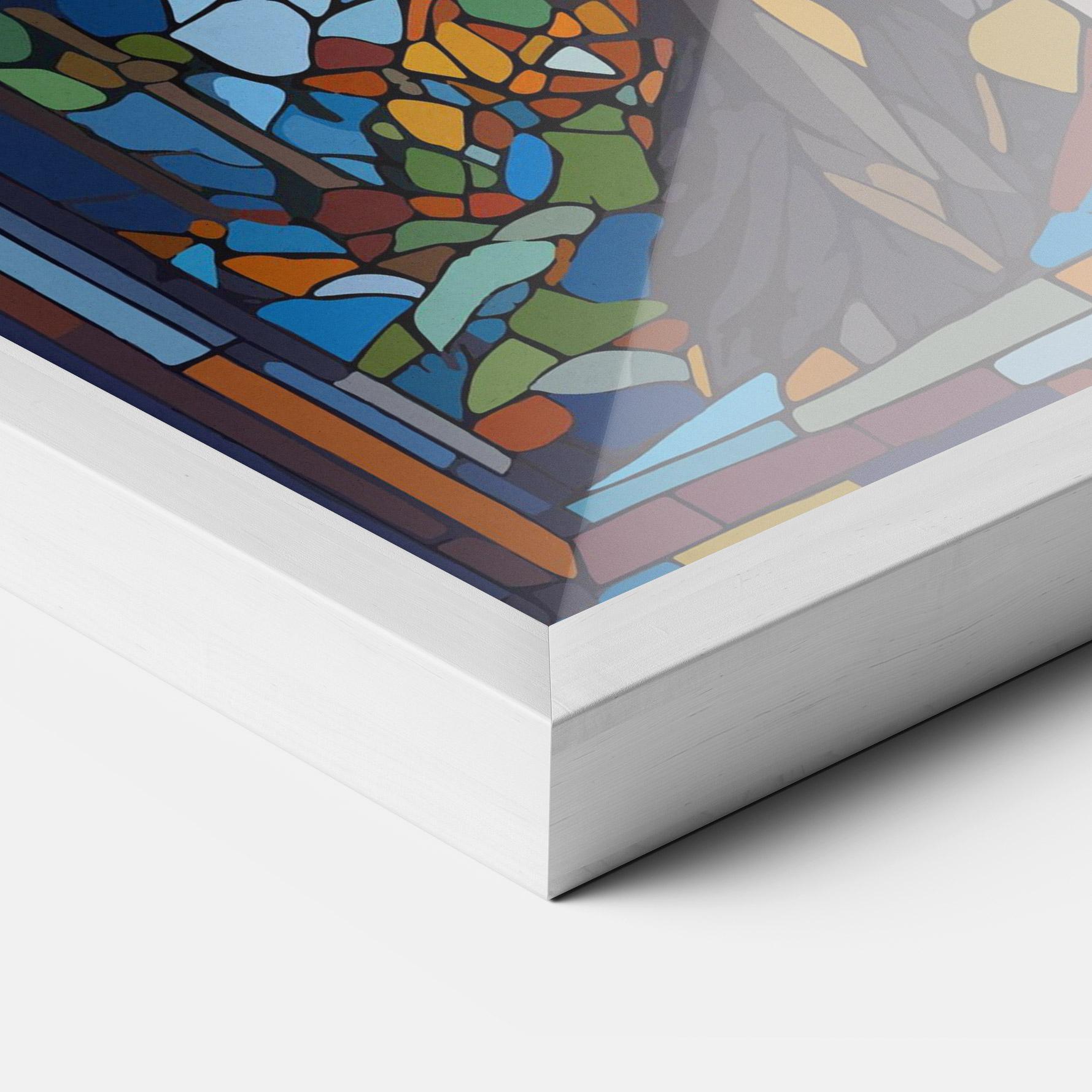 Plakat w Ramie Glass Wolf mockup 3