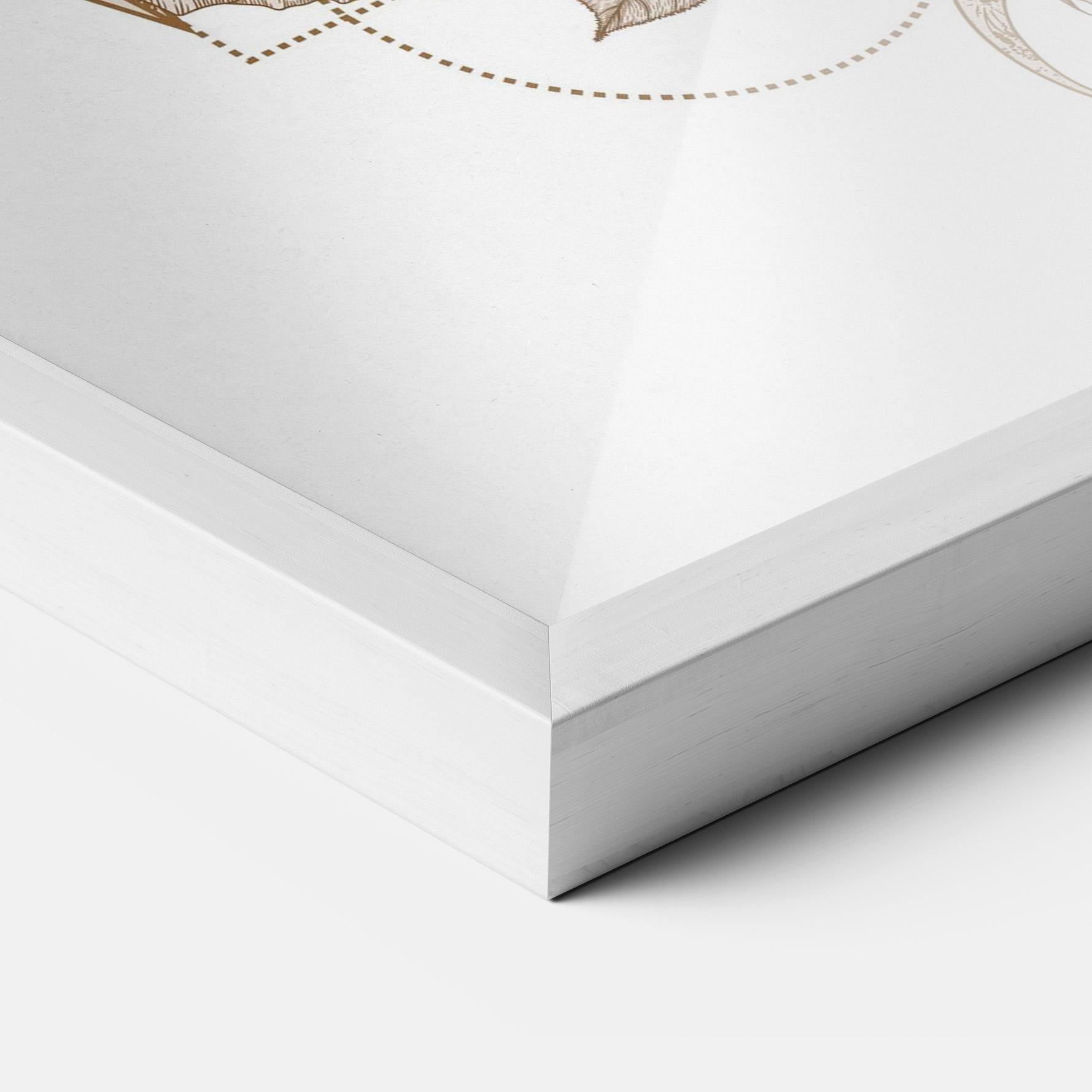 Plakat w Ramie Magical Wolf mockup 3