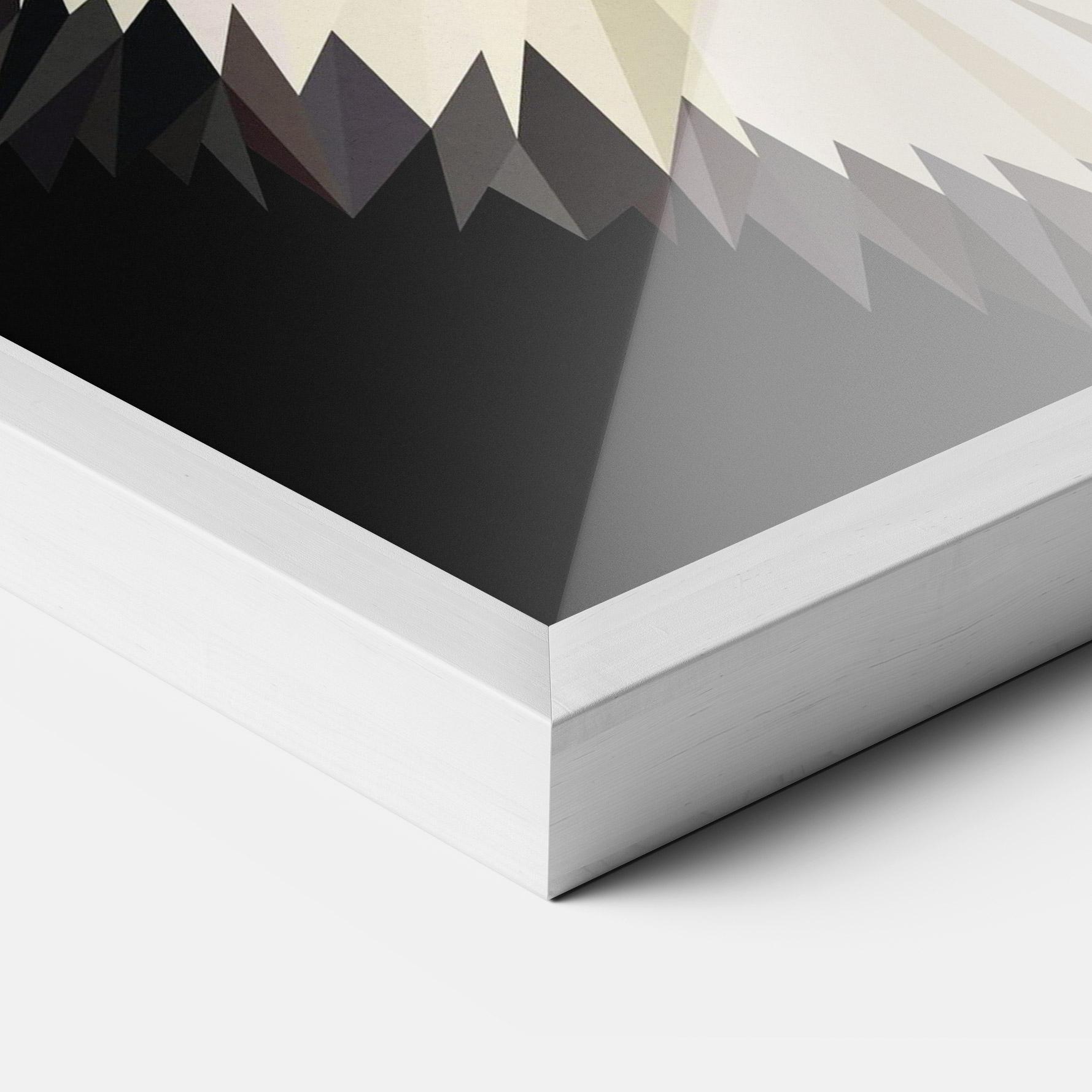 Plakat w Ramie Pretty Wolf Head mockup 3